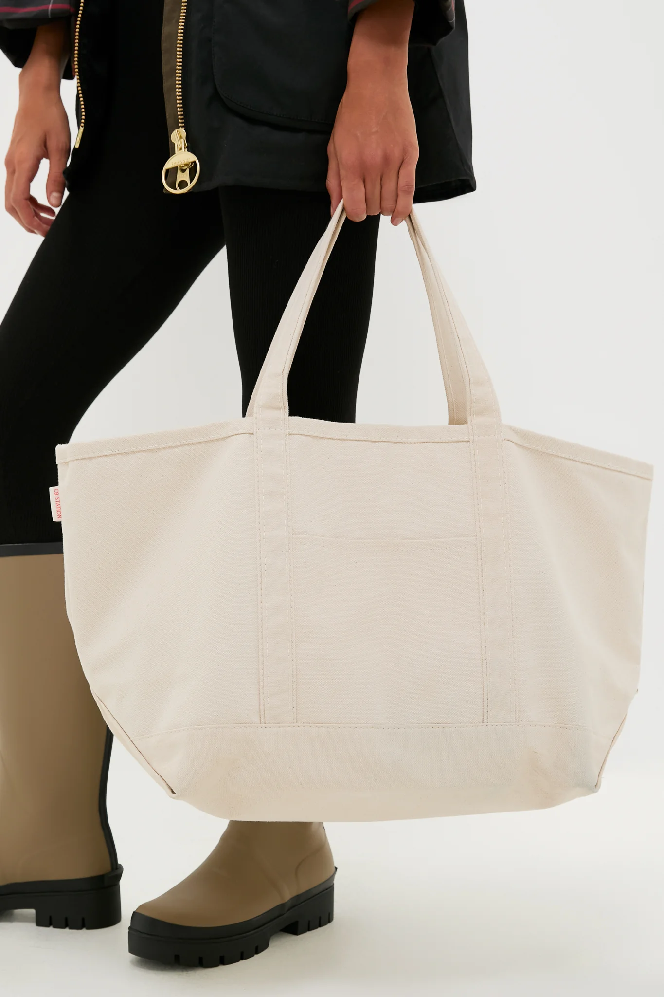 Natural Large Canvas Tote - Image 4