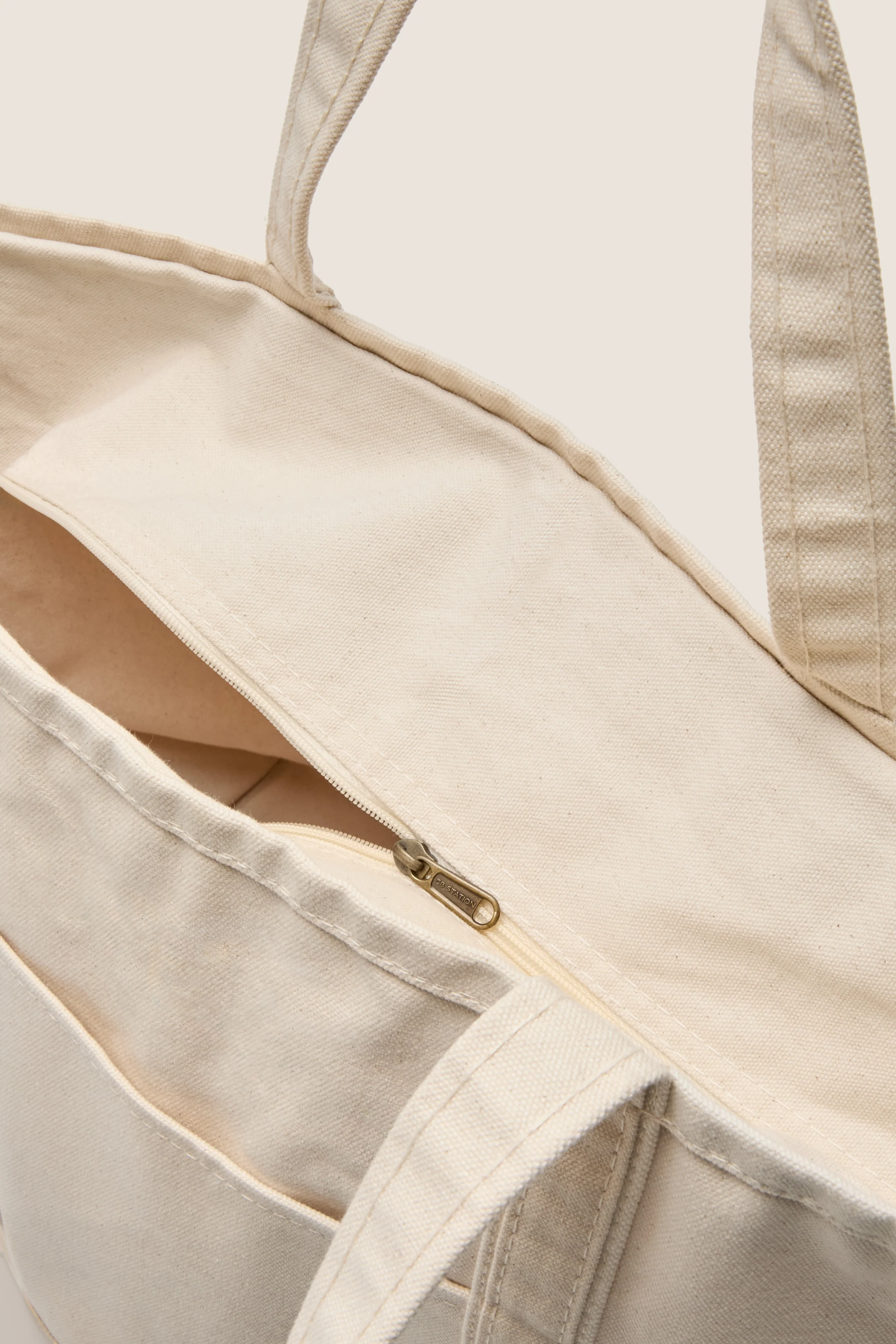 Natural Large Canvas Tote - Image 6