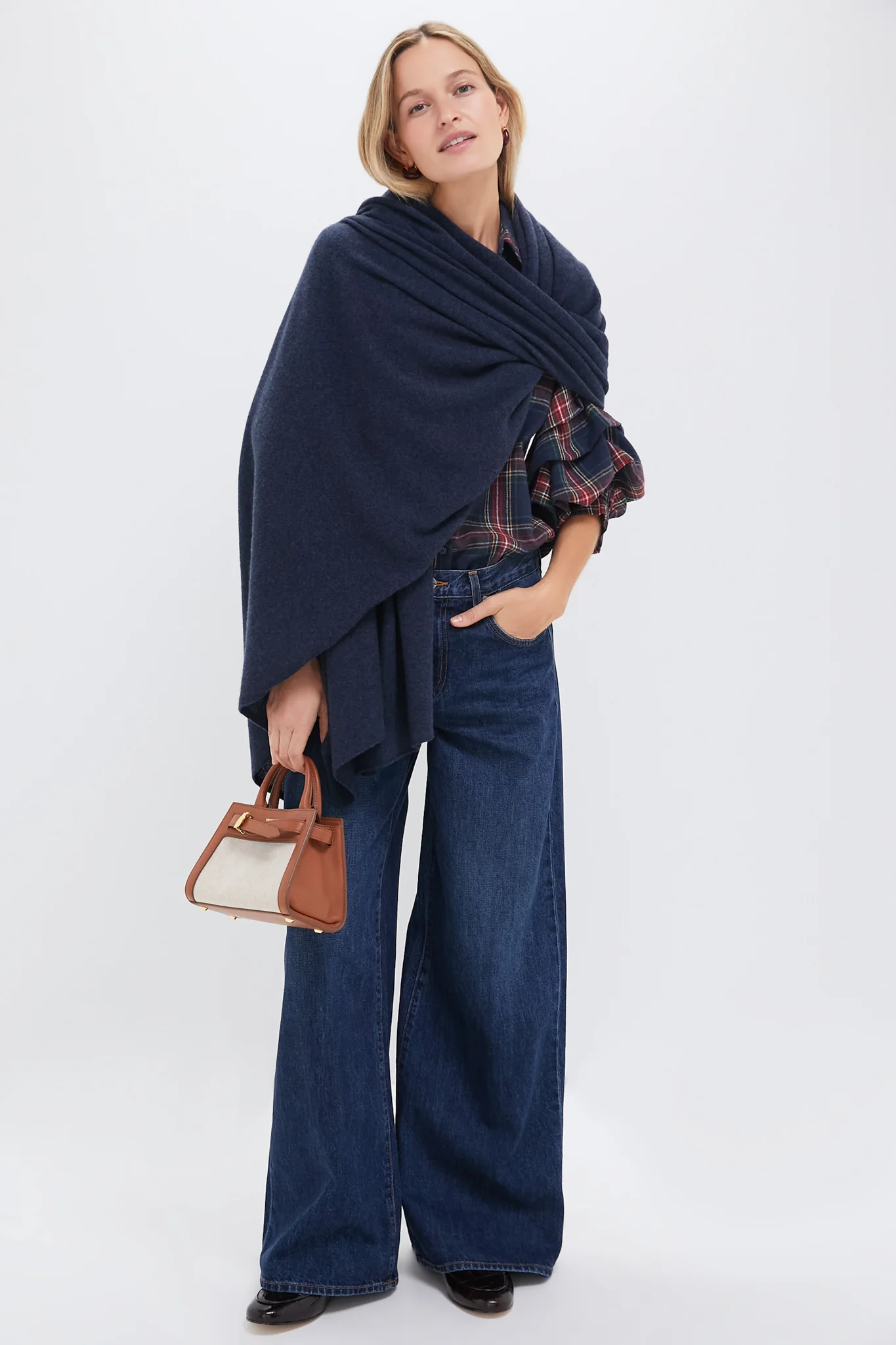 Natural Linen and Hazelwood Mini Veronica Beard Dash Bag - Image 4
