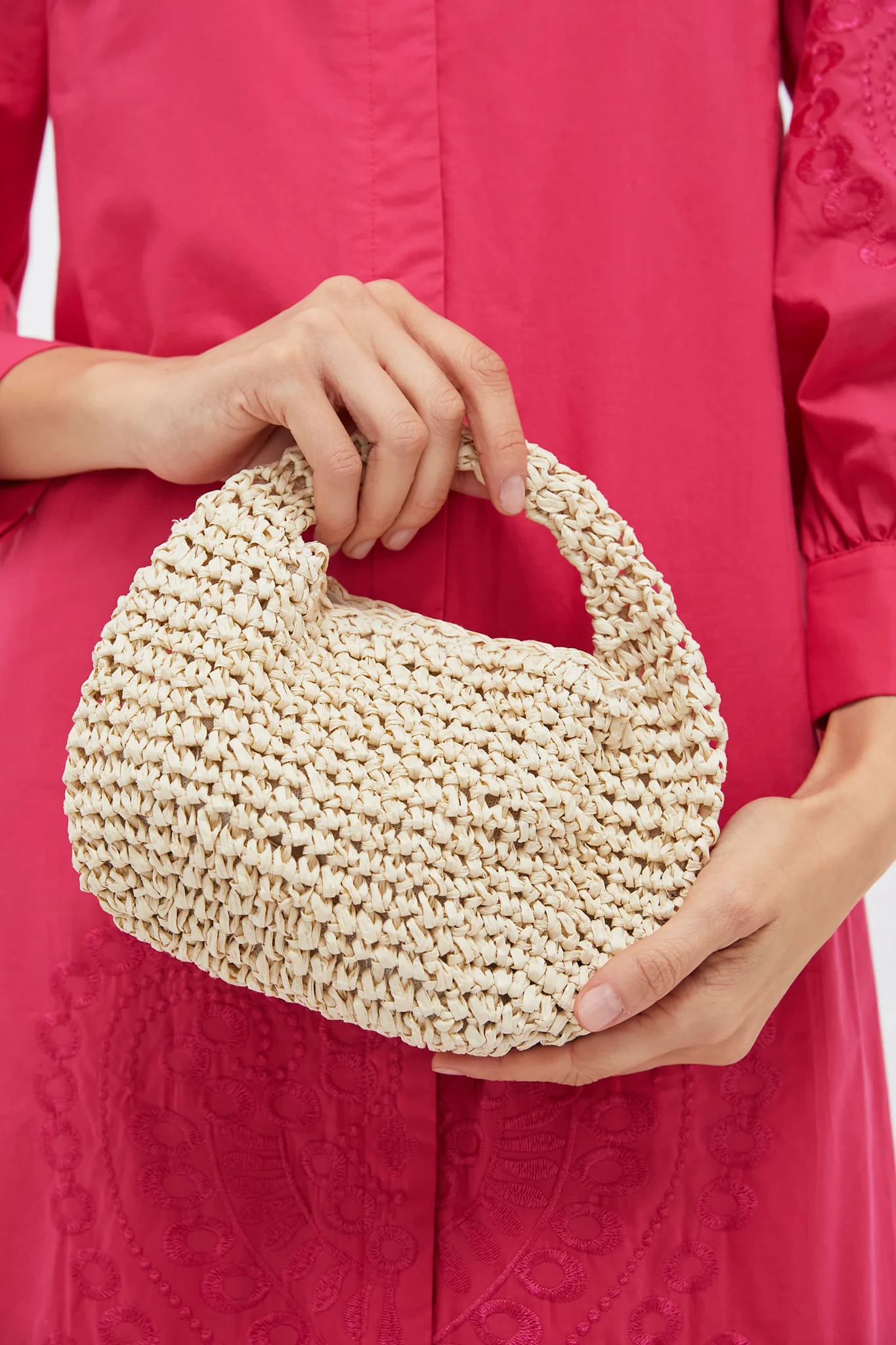 Natural Micro Slouch Bag - Image 2