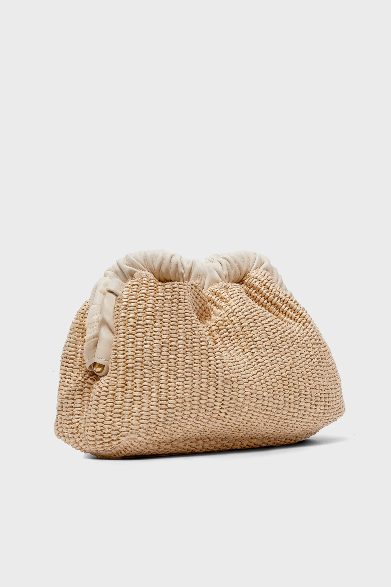 Natural and Jasmine Mini Cloud Clutch - Image 4