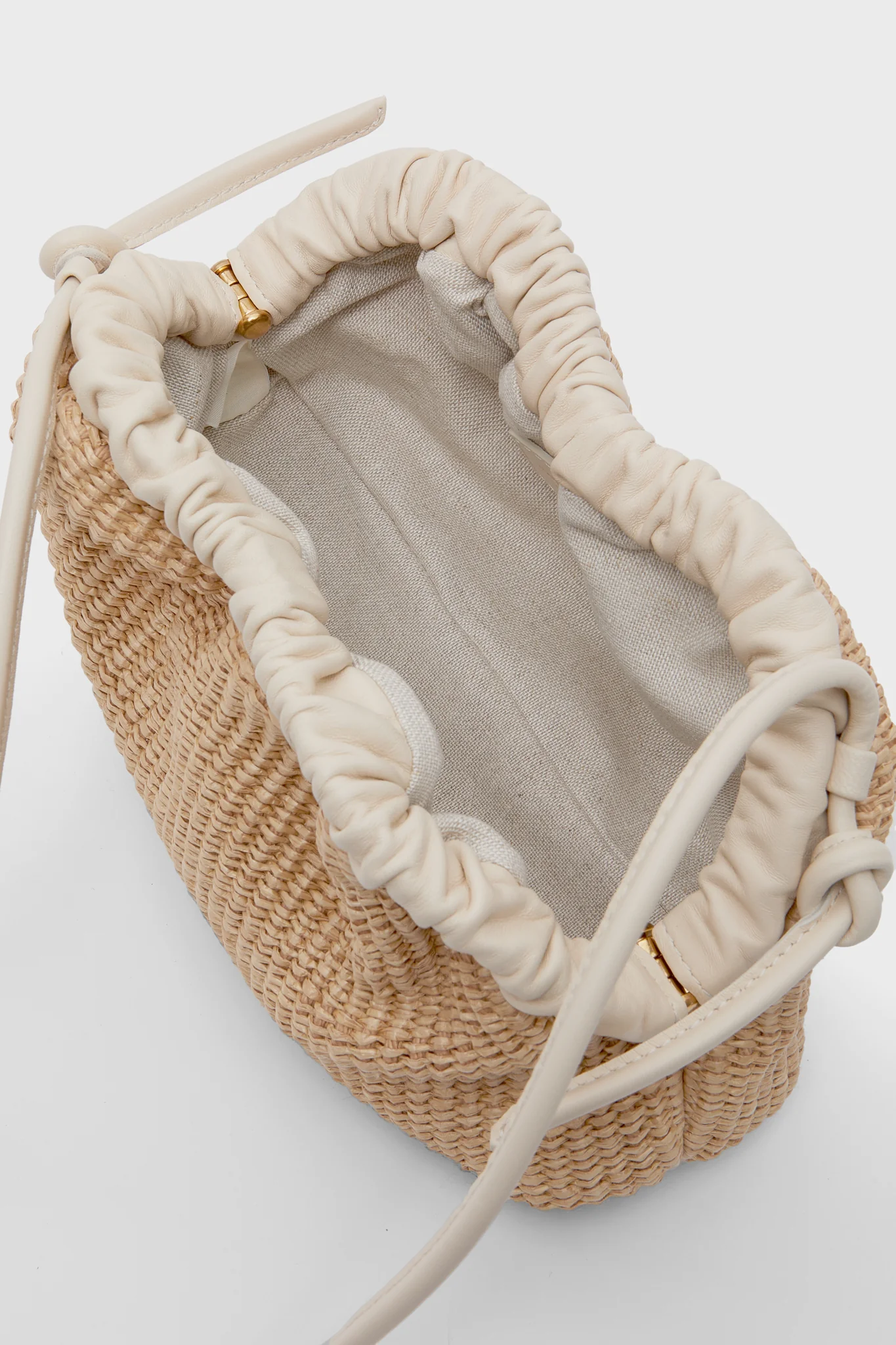 Natural and Jasmine Mini Cloud Clutch - Image 5