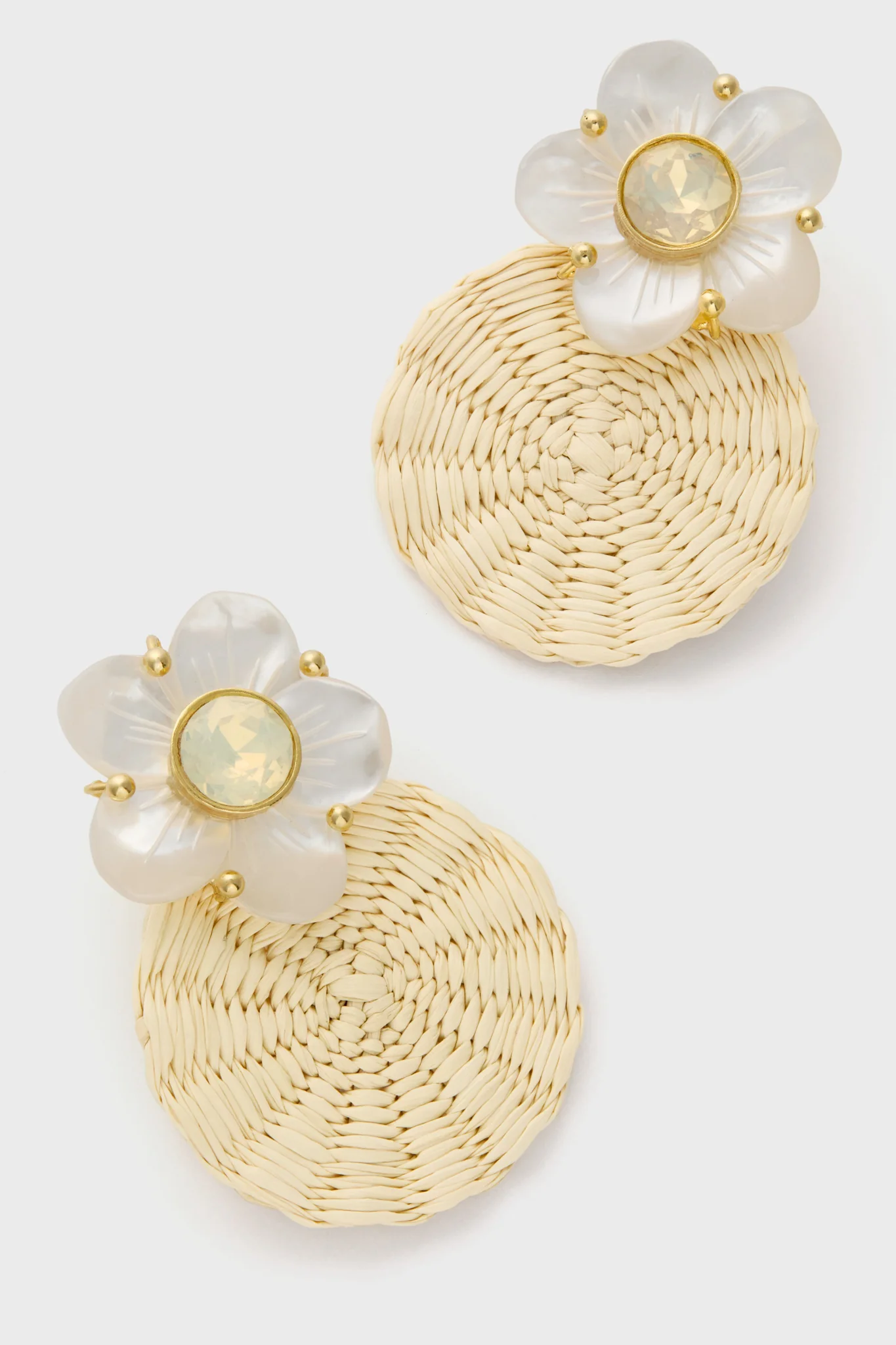 Natural Shell Garden Iraca Studs - Image 5