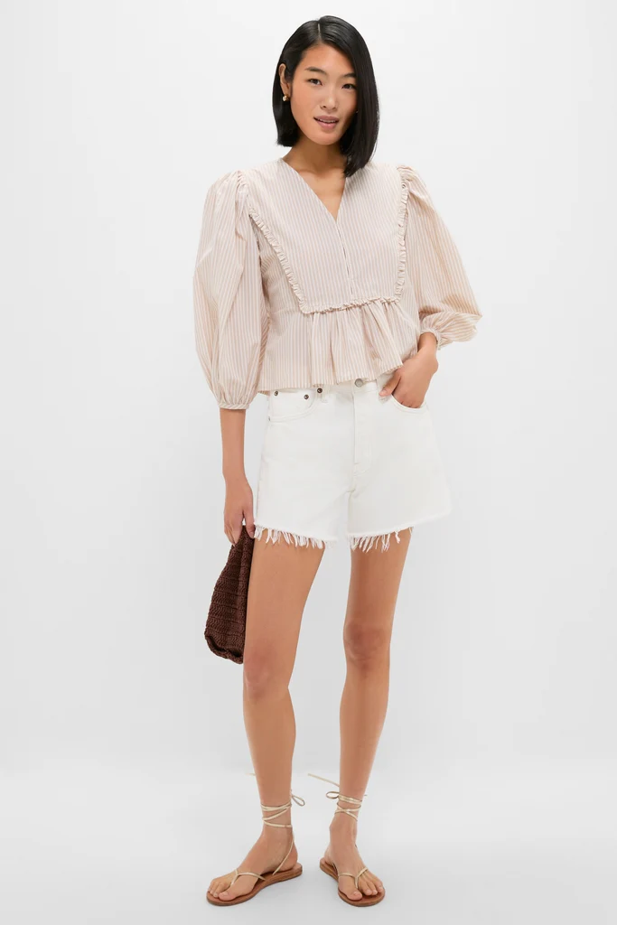 Natural Stripe Stevie Blouse - Image 2