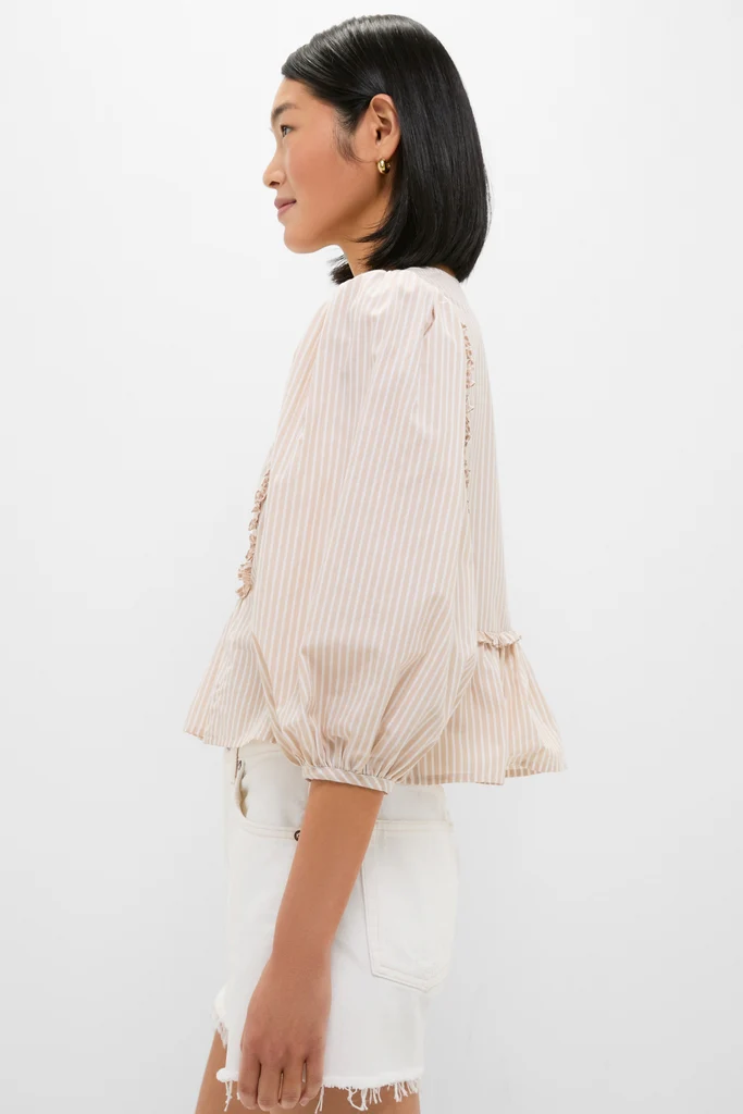 Natural Stripe Stevie Blouse - Image 3