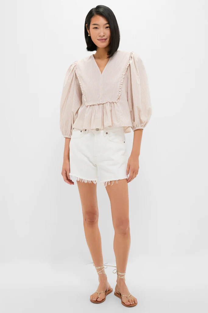 Natural Stripe Stevie Blouse - Image 6