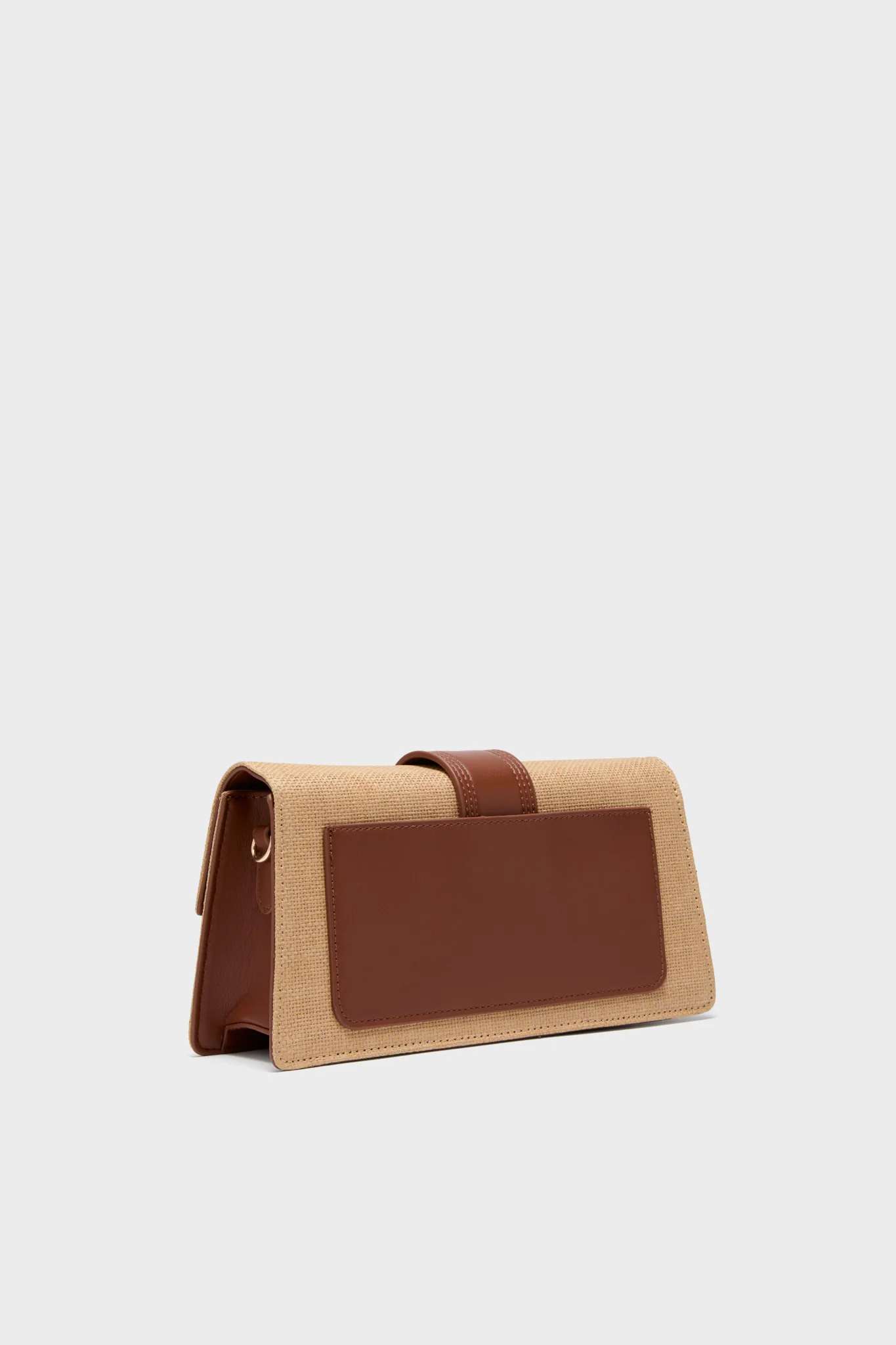 Natural Tan Violet Straw Crossbody - Image 5