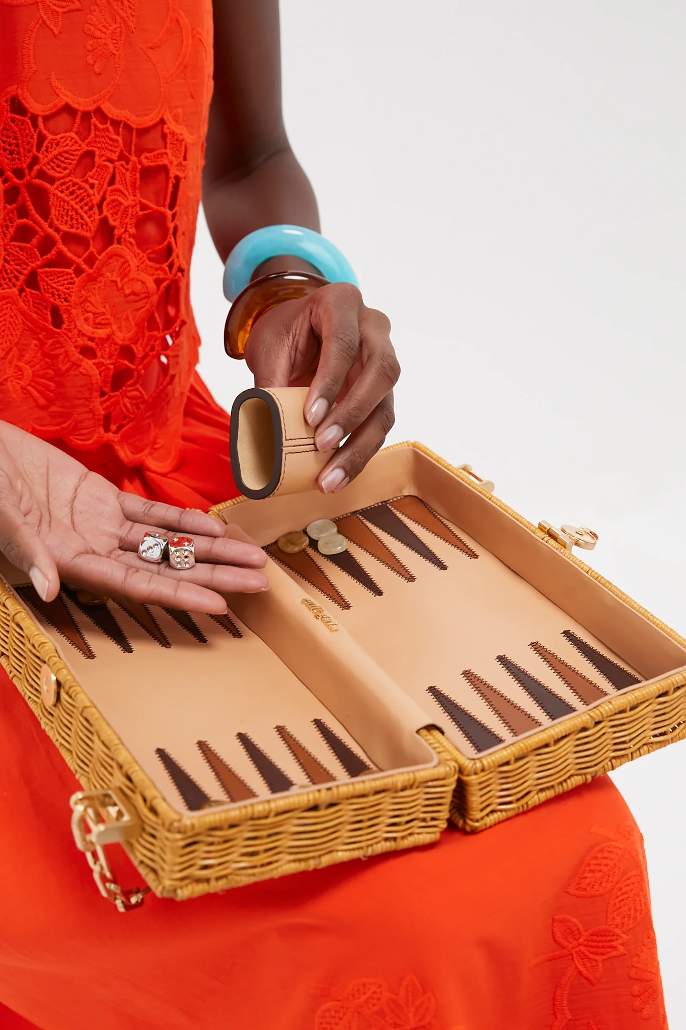Natural The Backgammon Clutch - Image 2
