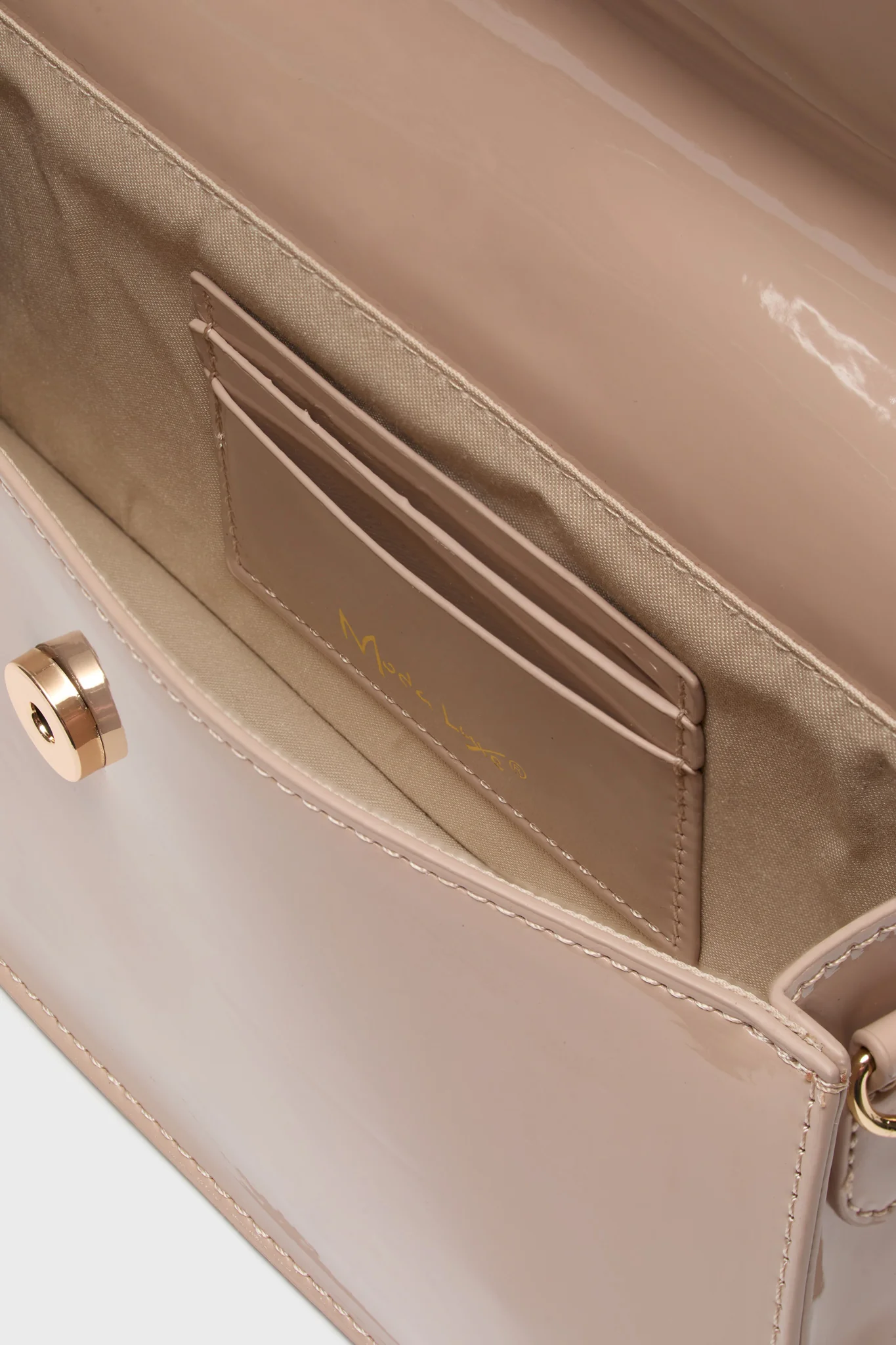 Natural Violet Patent Bag - Image 3