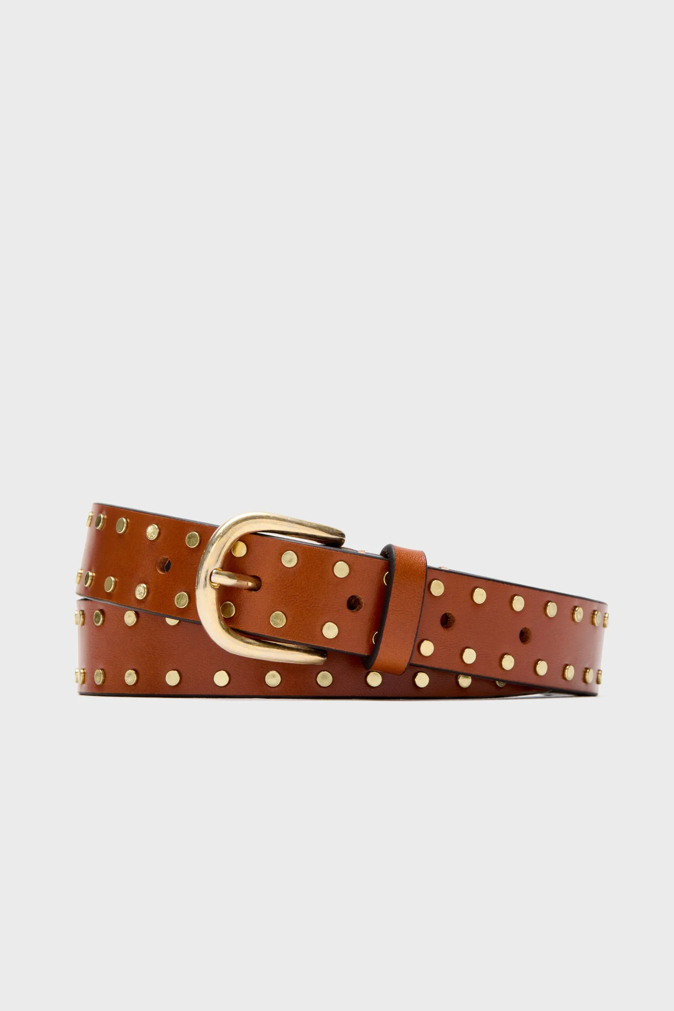 Natural Zap Milly Studs Buckle Belt