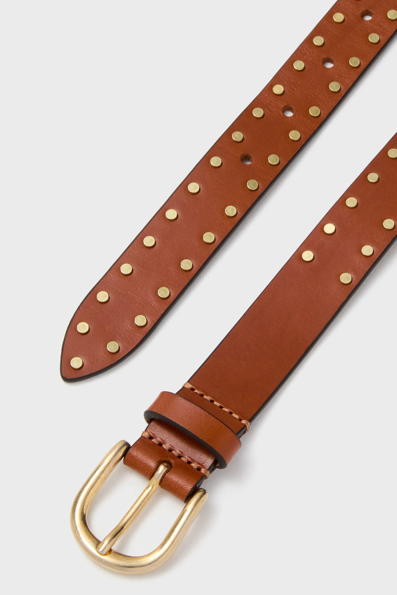 Natural Zap Milly Studs Buckle Belt - Image 3