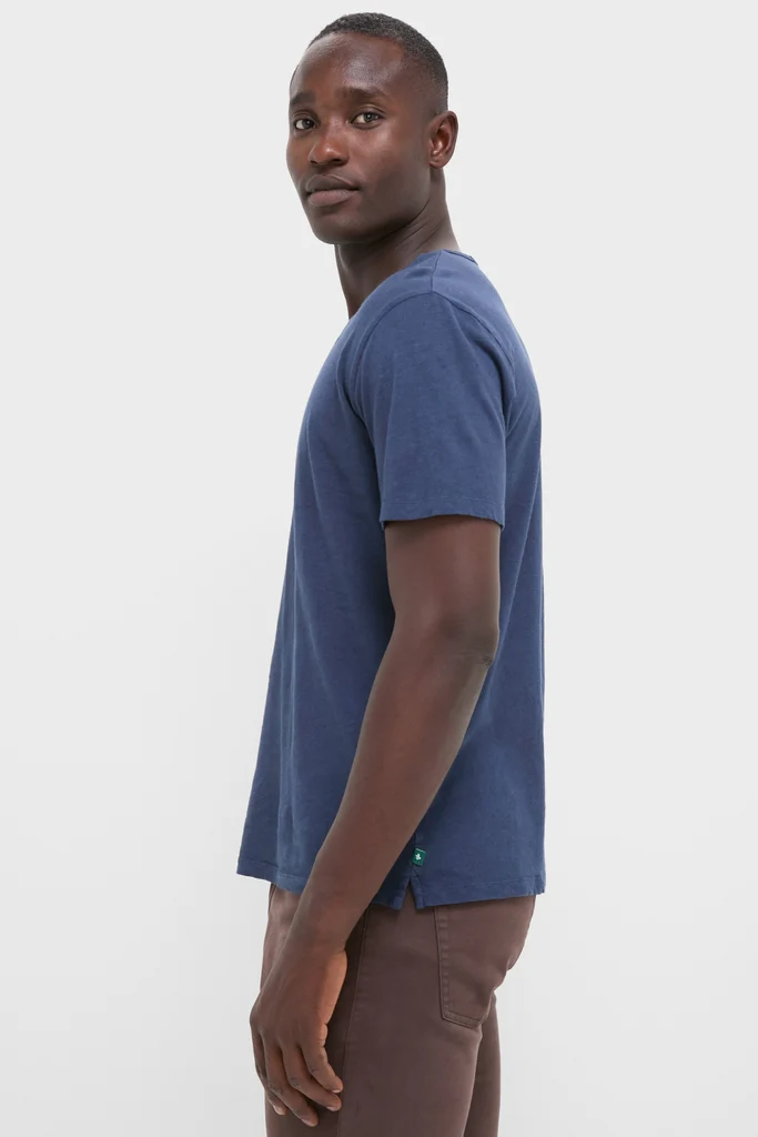 Nautical Blue Drift Linen Tee - Image 3