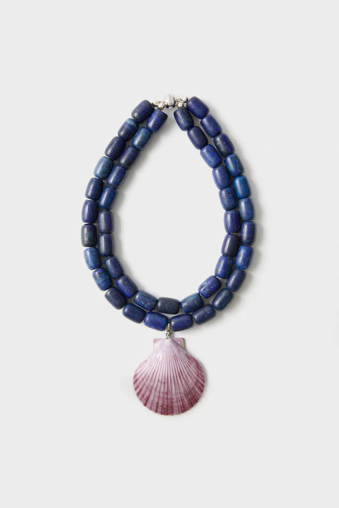 Navy and Lilac Luma Necklace