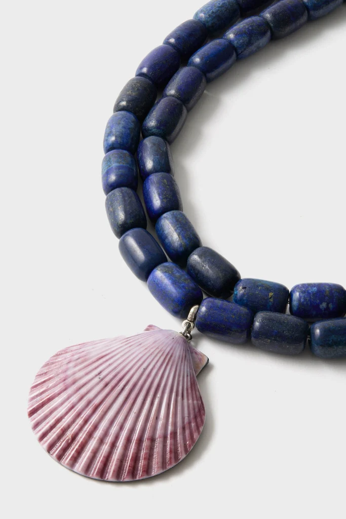 Navy and Lilac Luma Necklace - Image 5