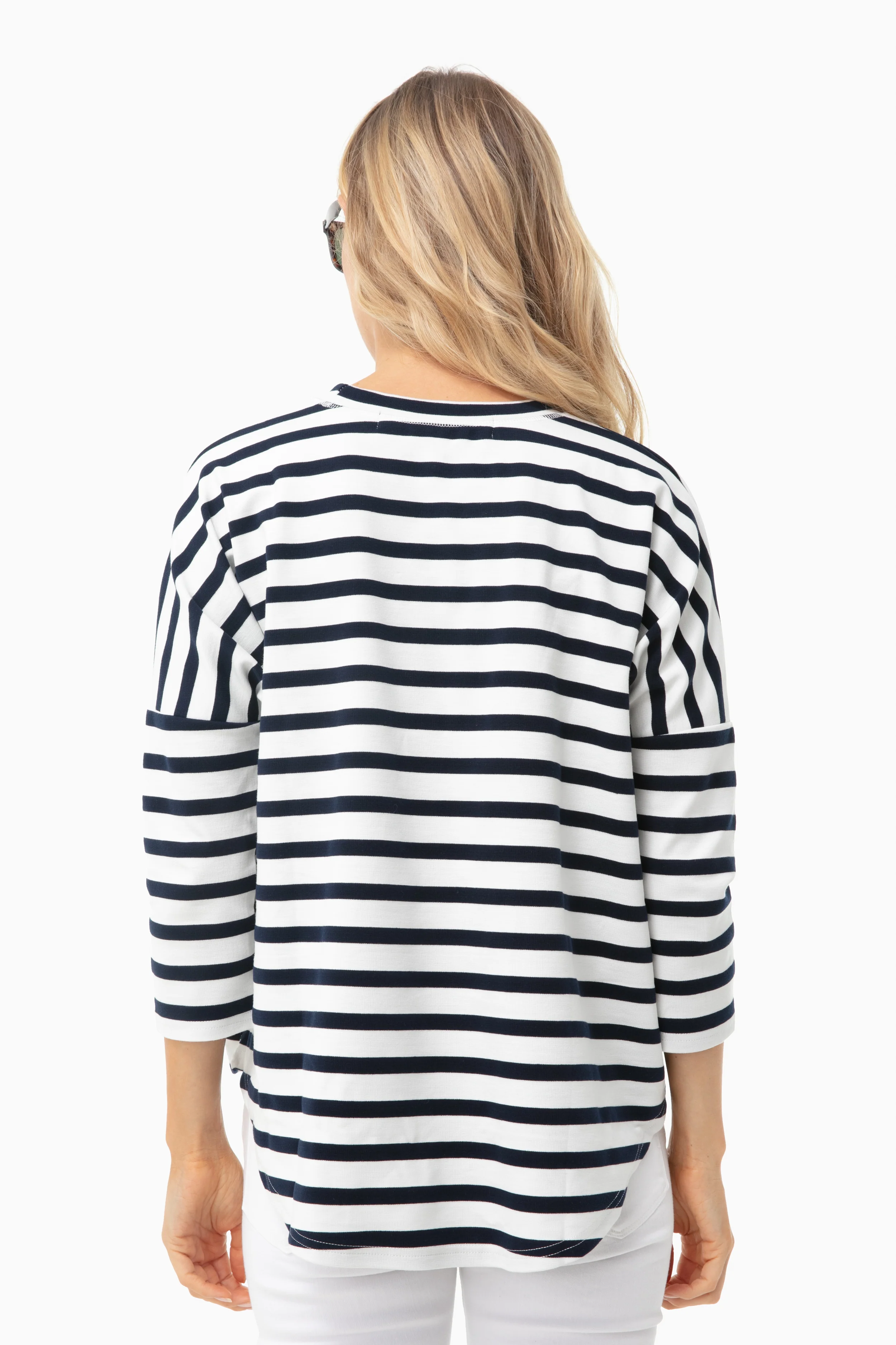 Navy and White Swing Sweatshirt - Image 4