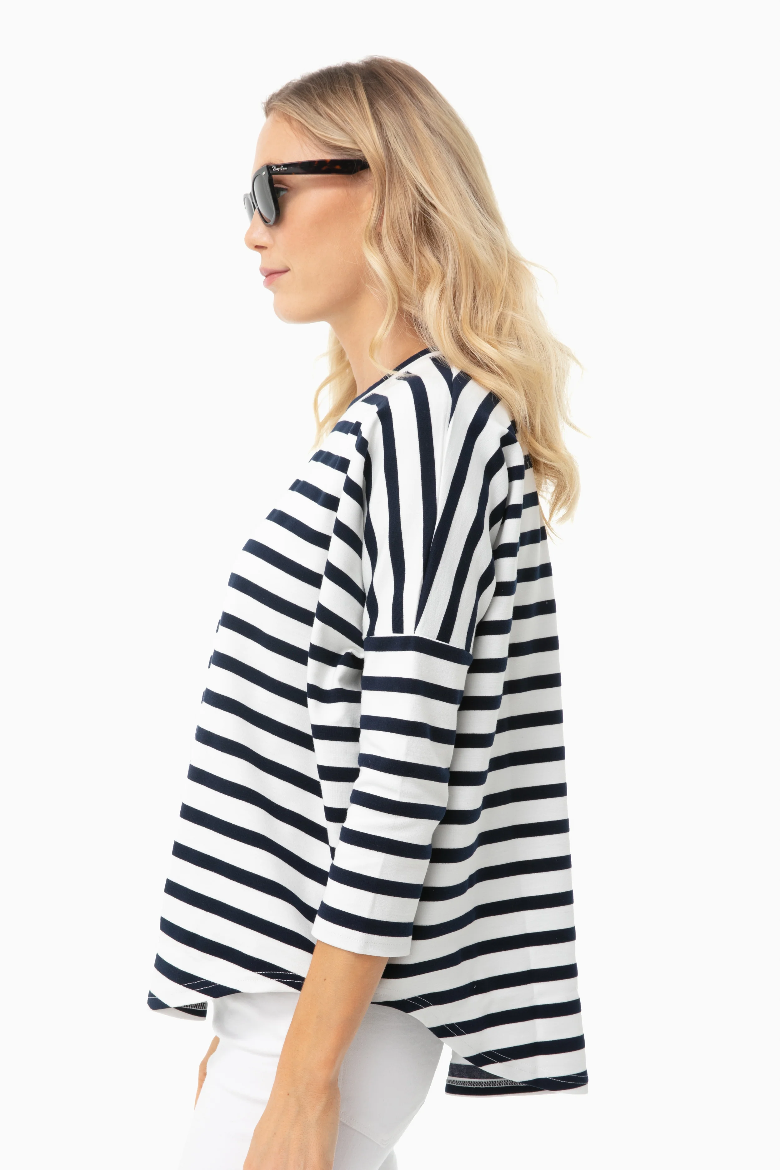 Navy and White Swing Sweatshirt - Image 5