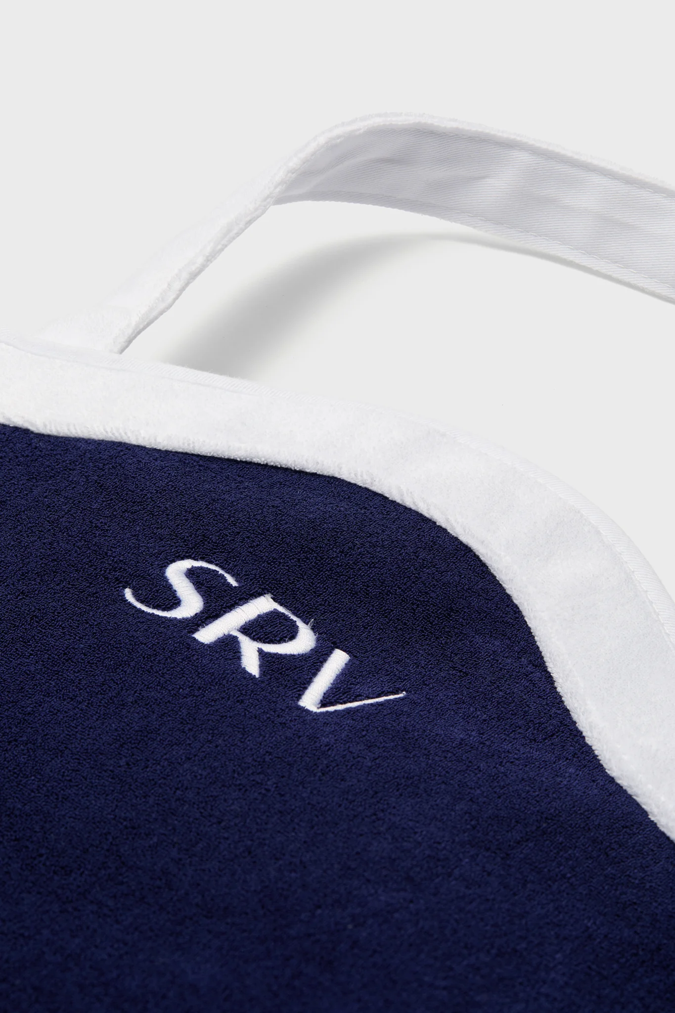 Navy and White Terrycloth August Tote - Image 6