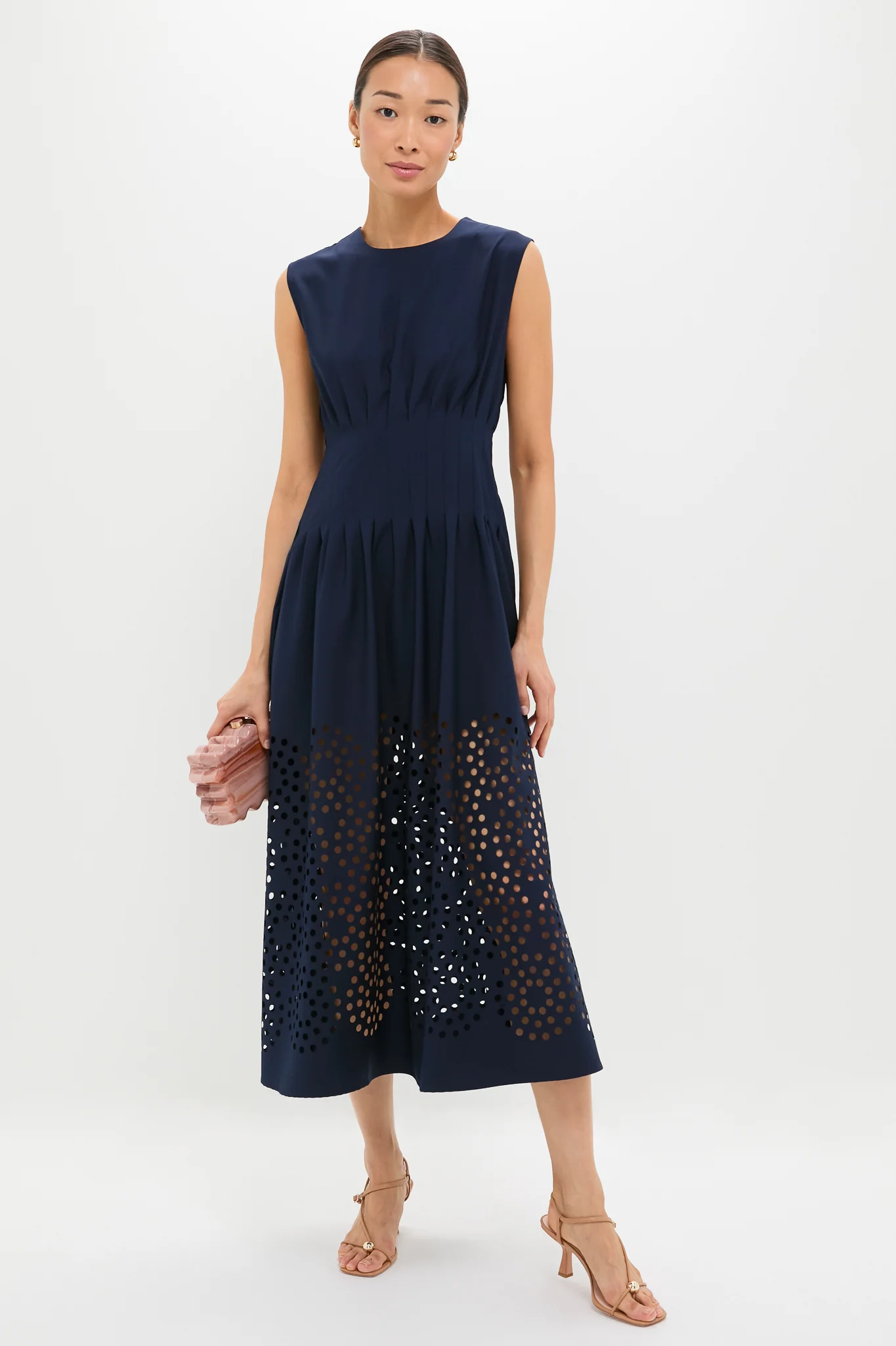 Navy Astrid Midi Dress - Image 2