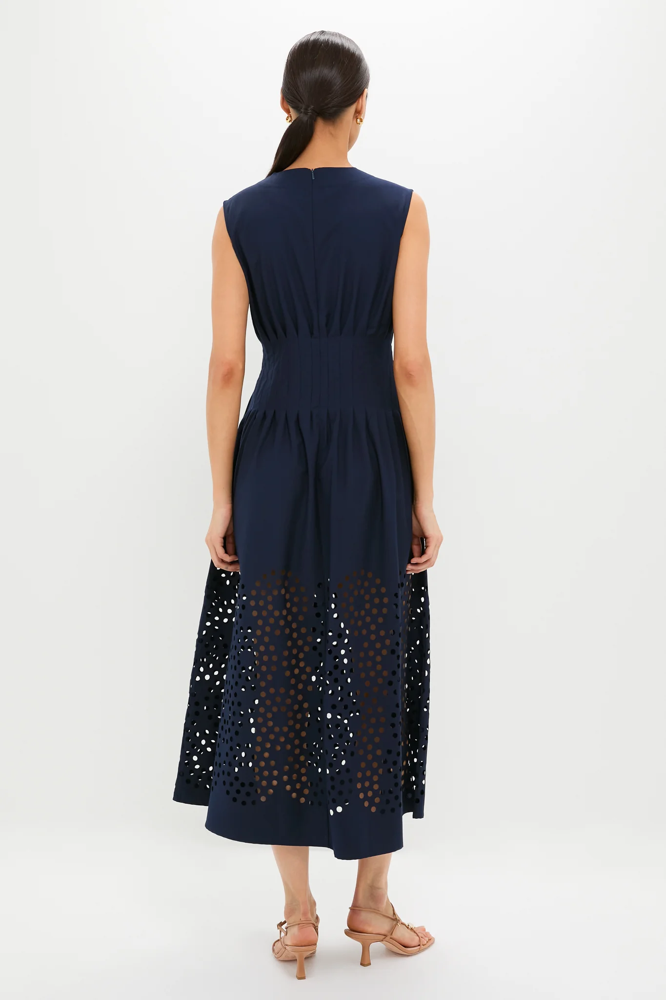 Navy Astrid Midi Dress - Image 4