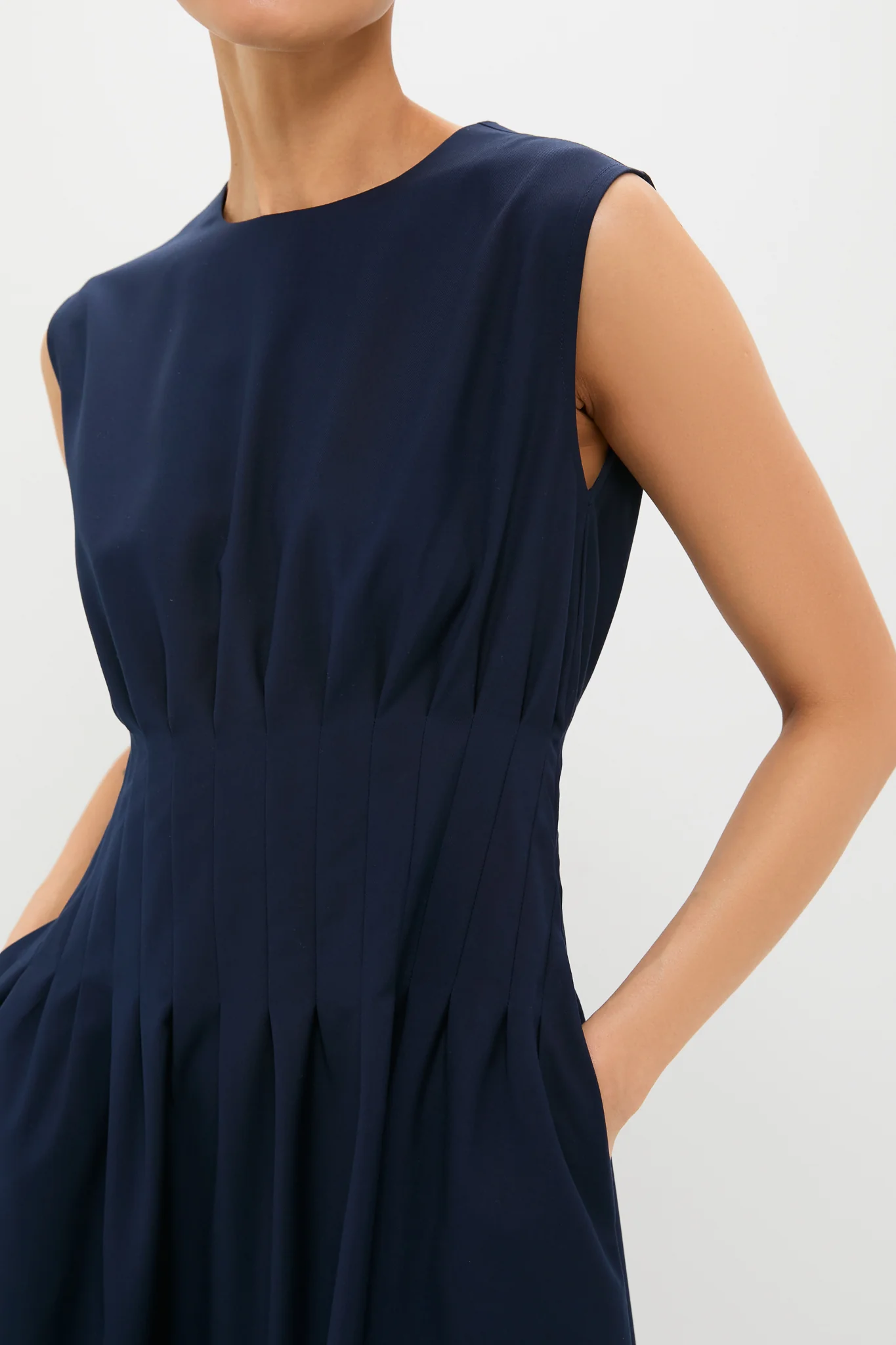 Navy Astrid Midi Dress - Image 6