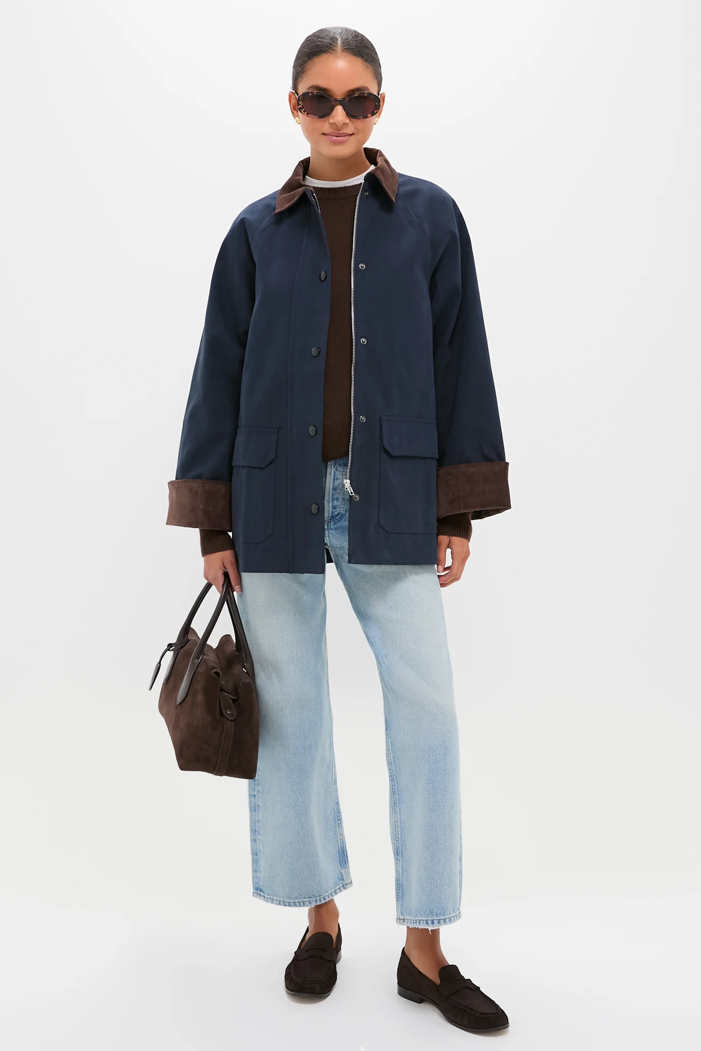 Navy Barn Jacket - Image 2