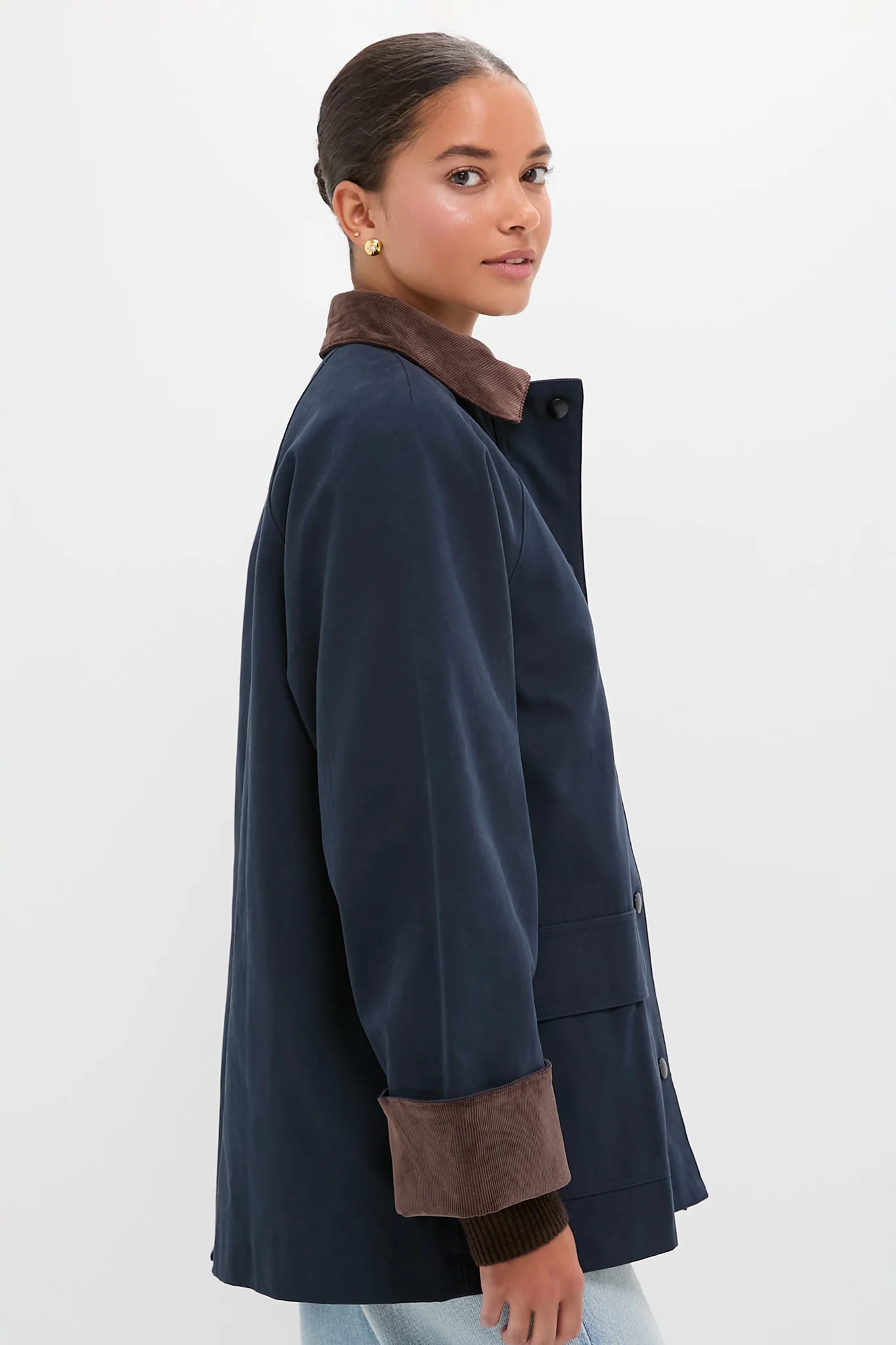 Navy Barn Jacket - Image 3