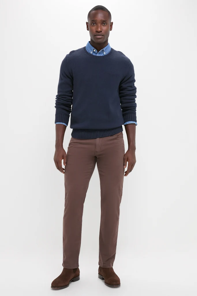 Navy Blue All Season Classic Crewneck - Image 2