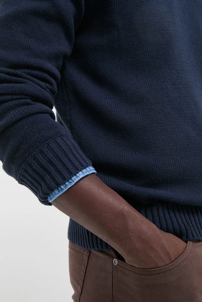 Navy Blue All Season Classic Crewneck - Image 6