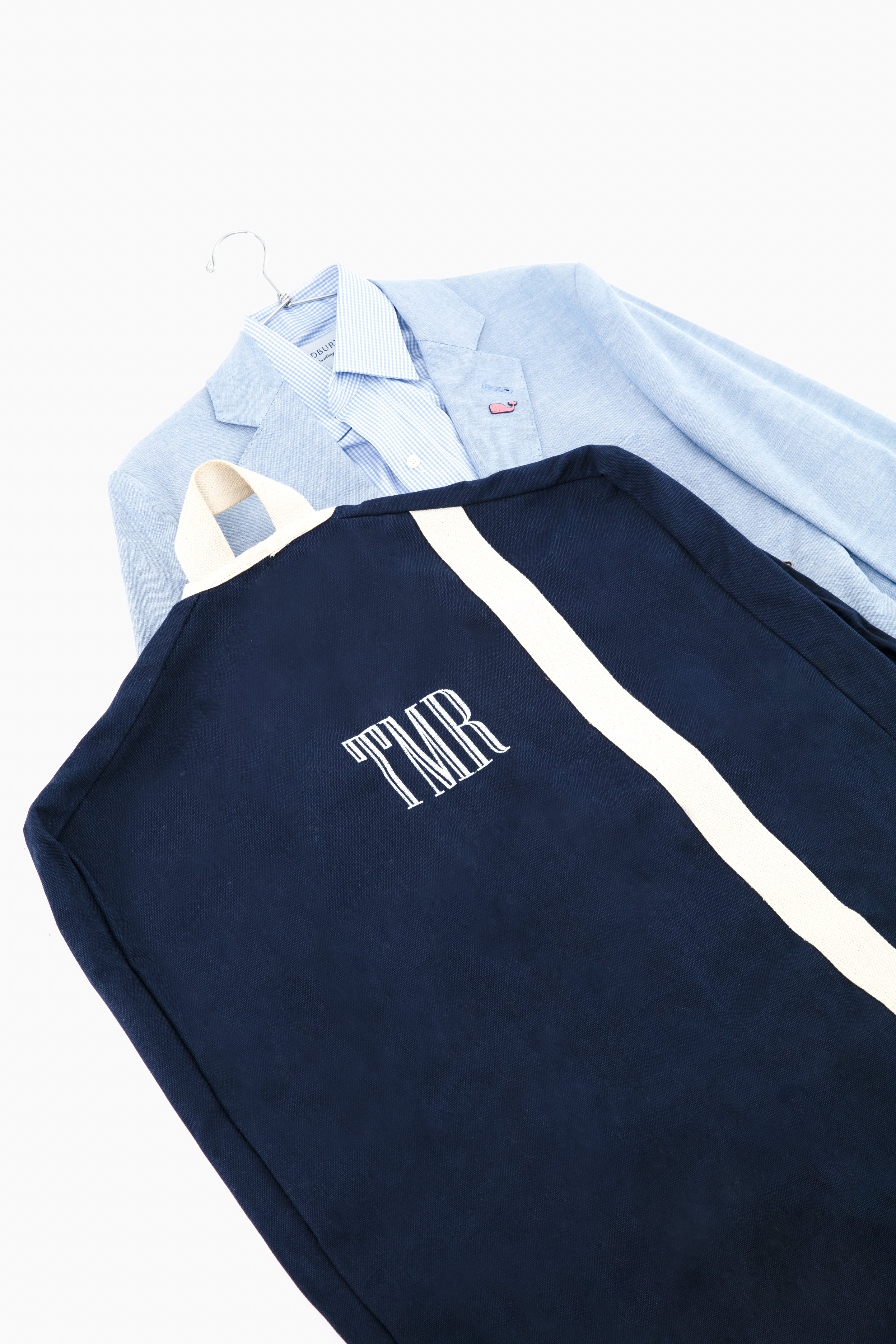Navy Canvas Garment Bag - Image 2