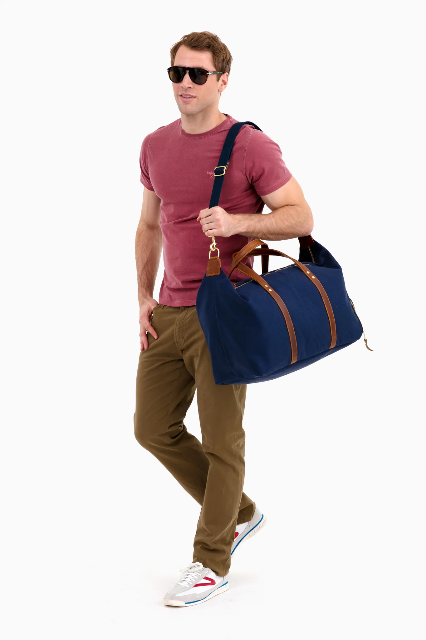 Navy Canvas Heritage Weekender Duffel - Image 2