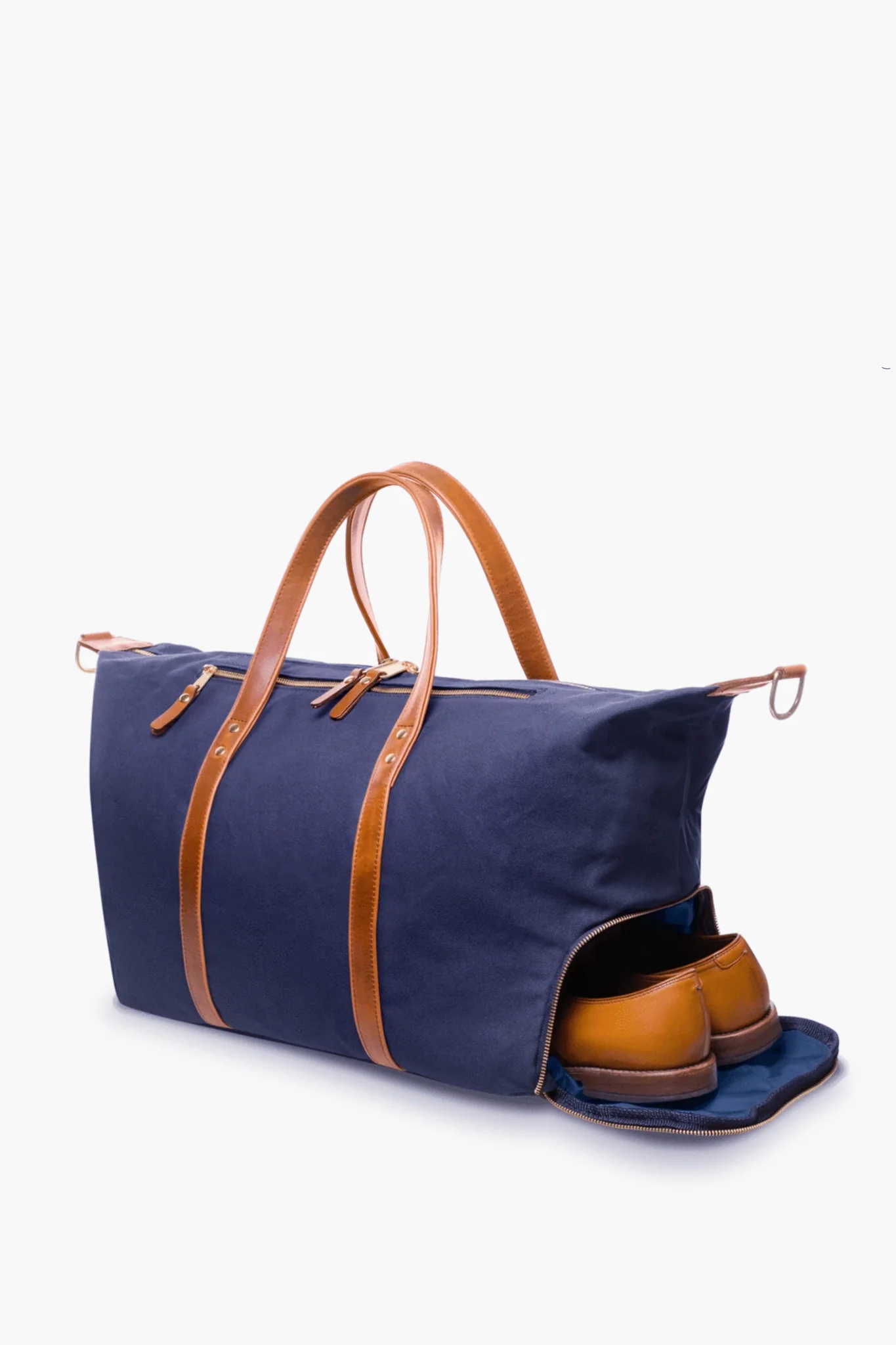 Navy Canvas Heritage Weekender Duffel - Image 3