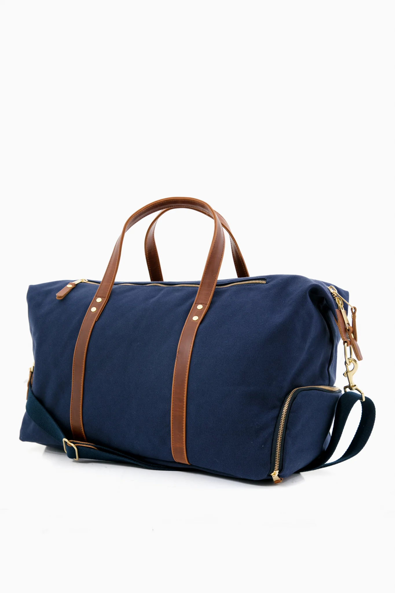 Navy Canvas Heritage Weekender Duffel - Image 4