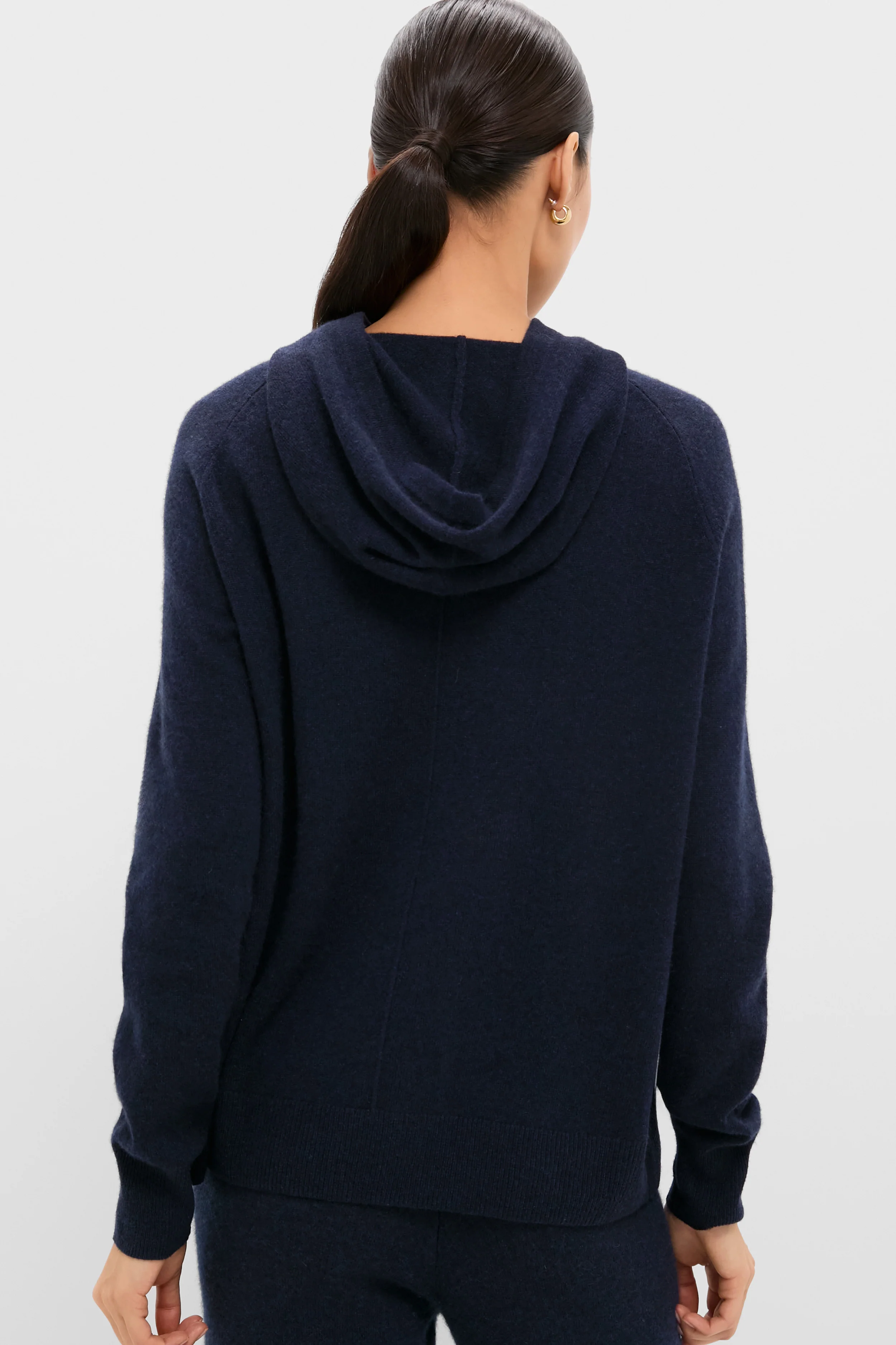 Navy Cashmere Jane Hoodie - Image 4