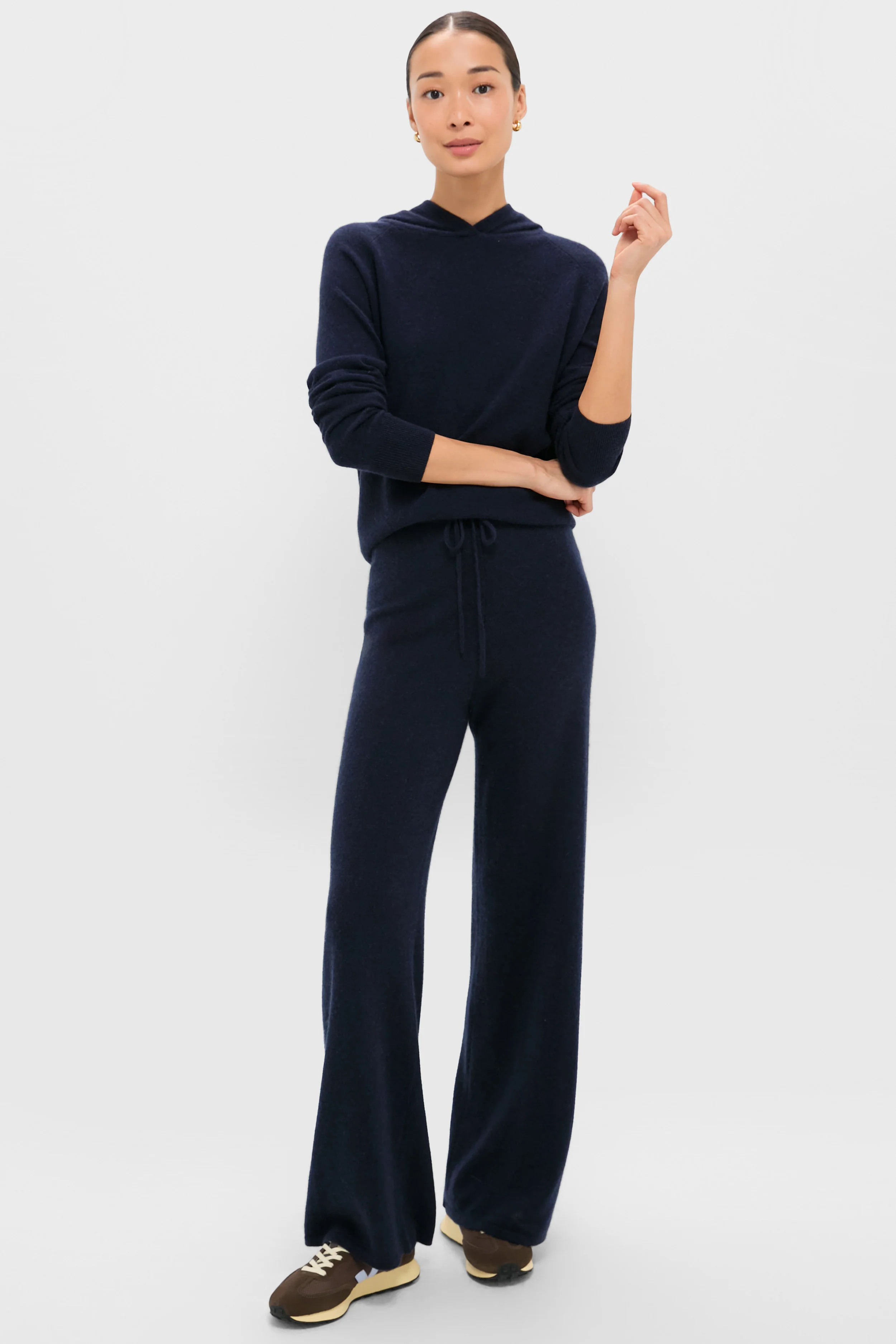 Navy Cashmere Jane Hoodie - Image 7