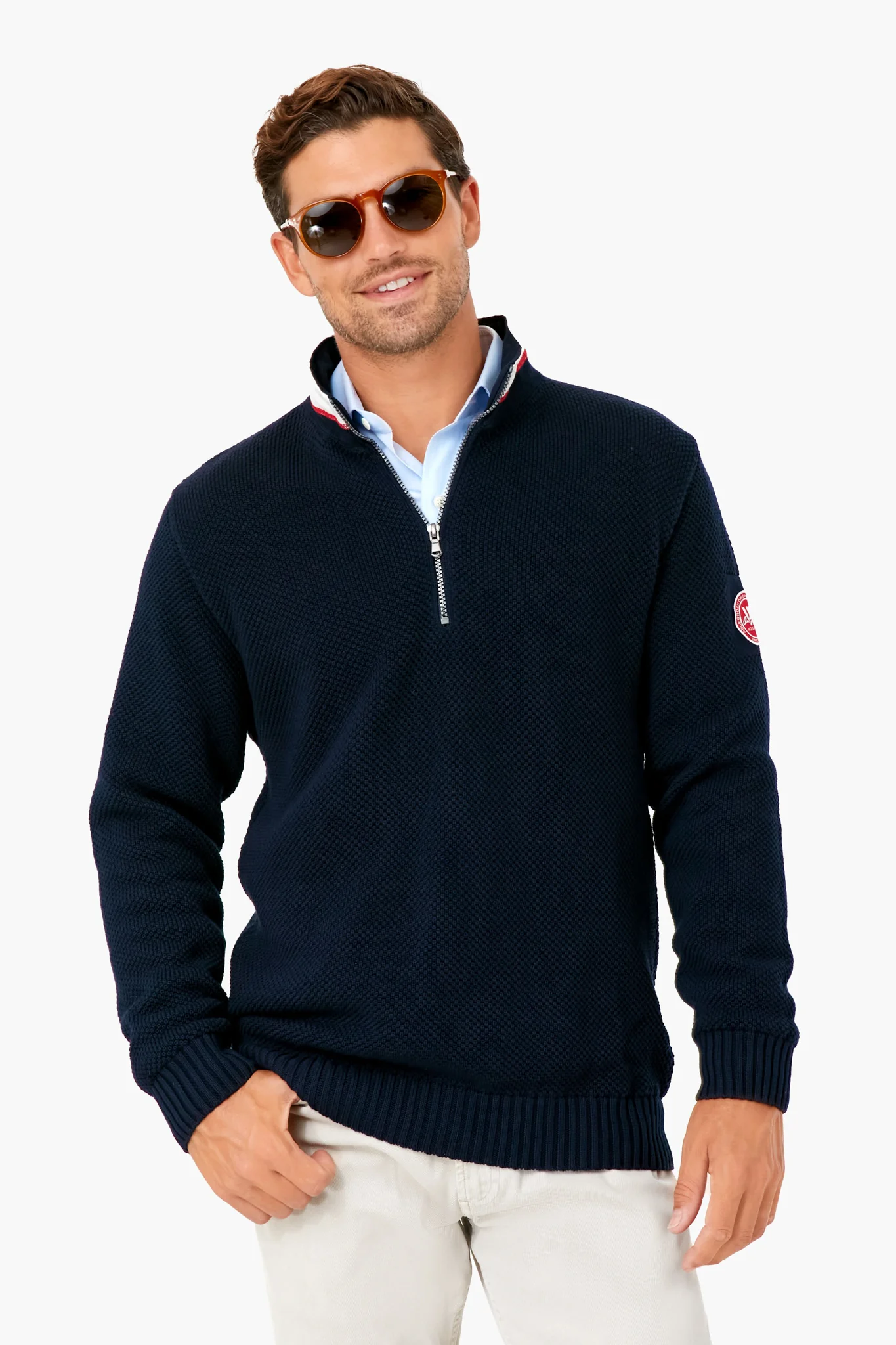 Navy Classic Windproof Sweater