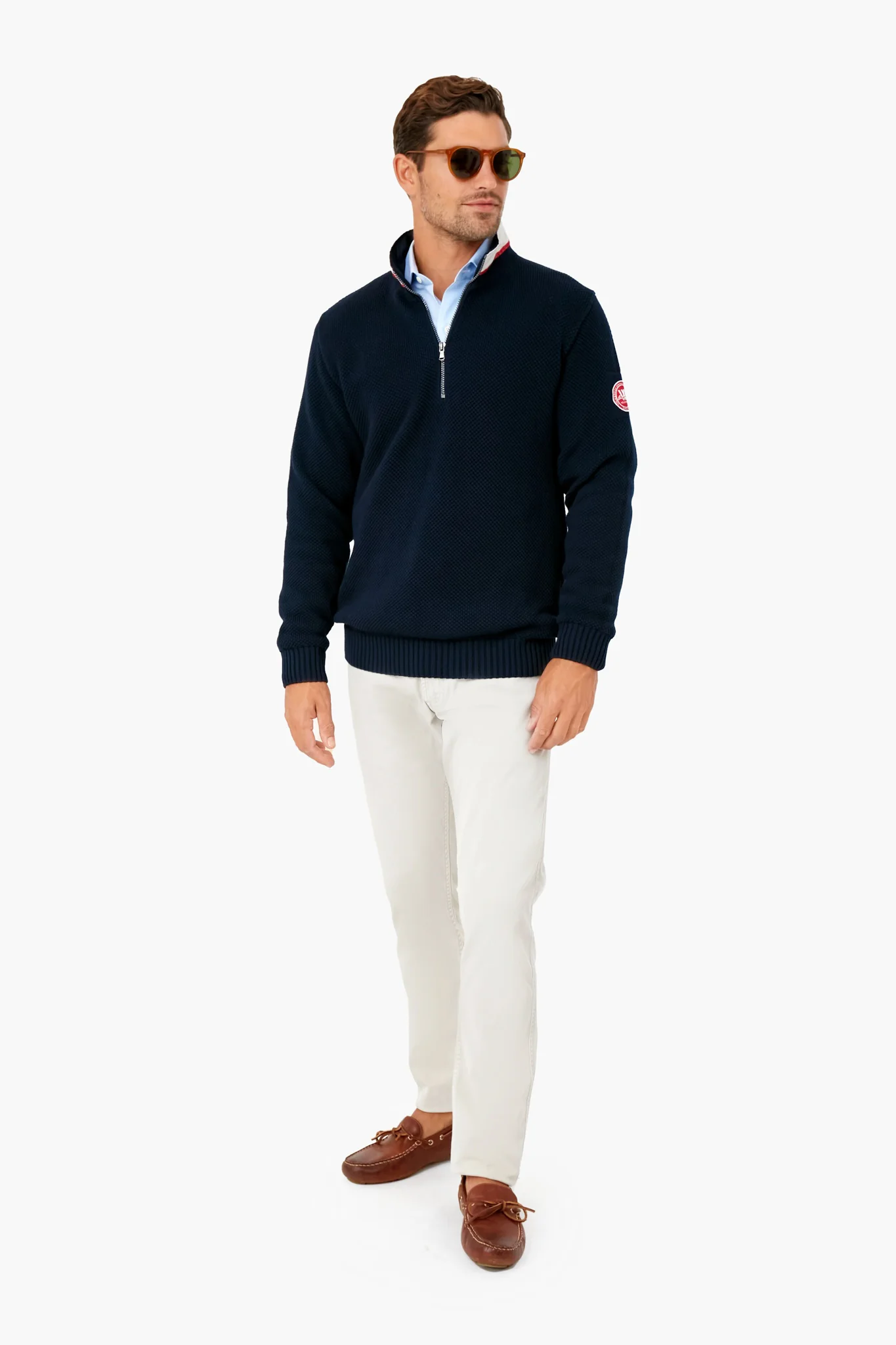 Navy Classic Windproof Sweater - Image 2