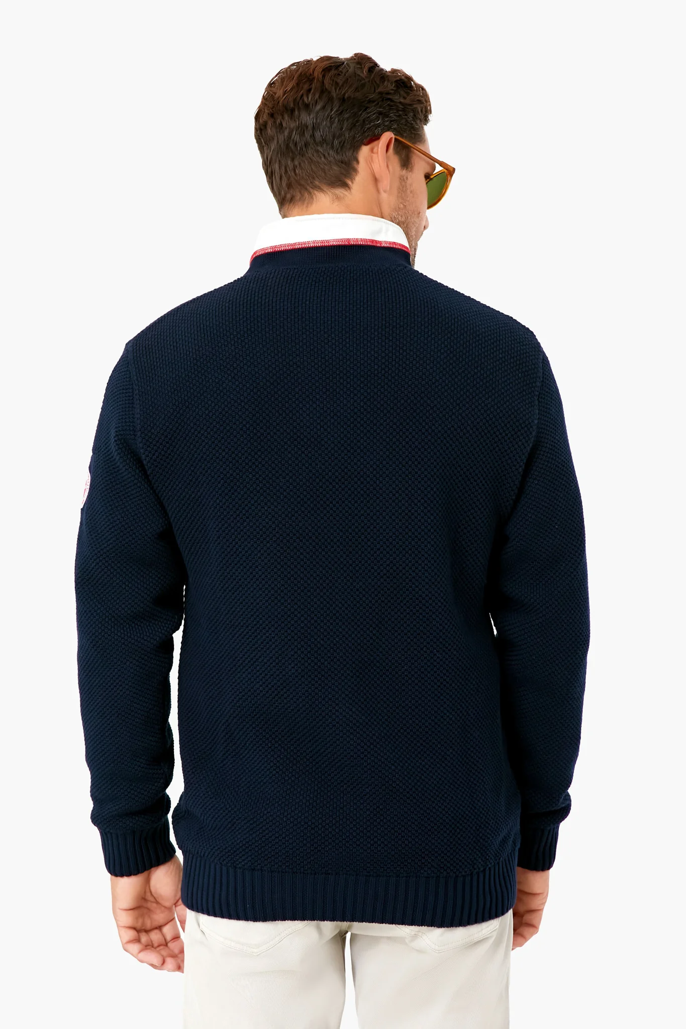 Navy Classic Windproof Sweater - Image 4