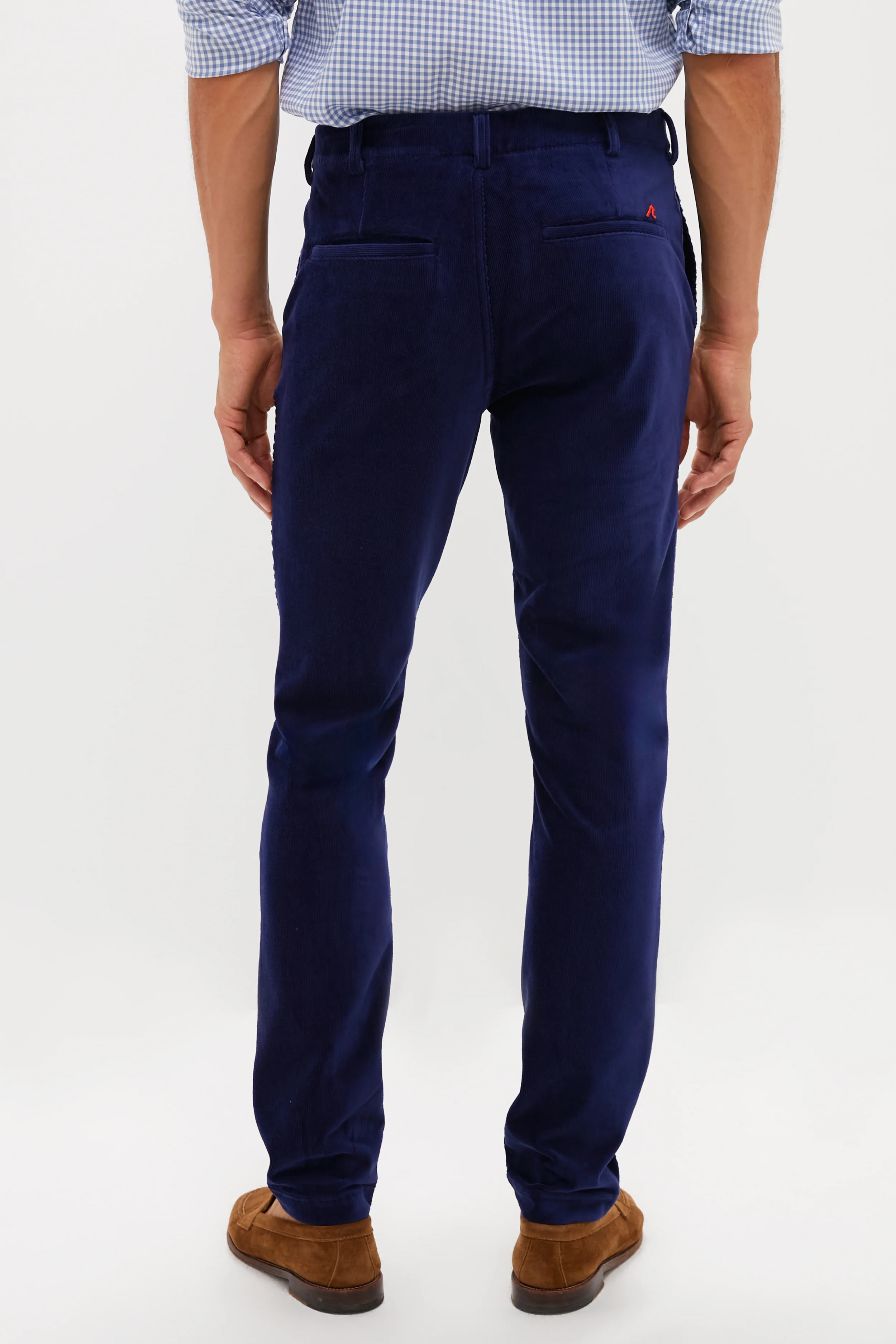 Navy Collins Corduroy Pull-on Trouser (32" Inseam) - Image 4