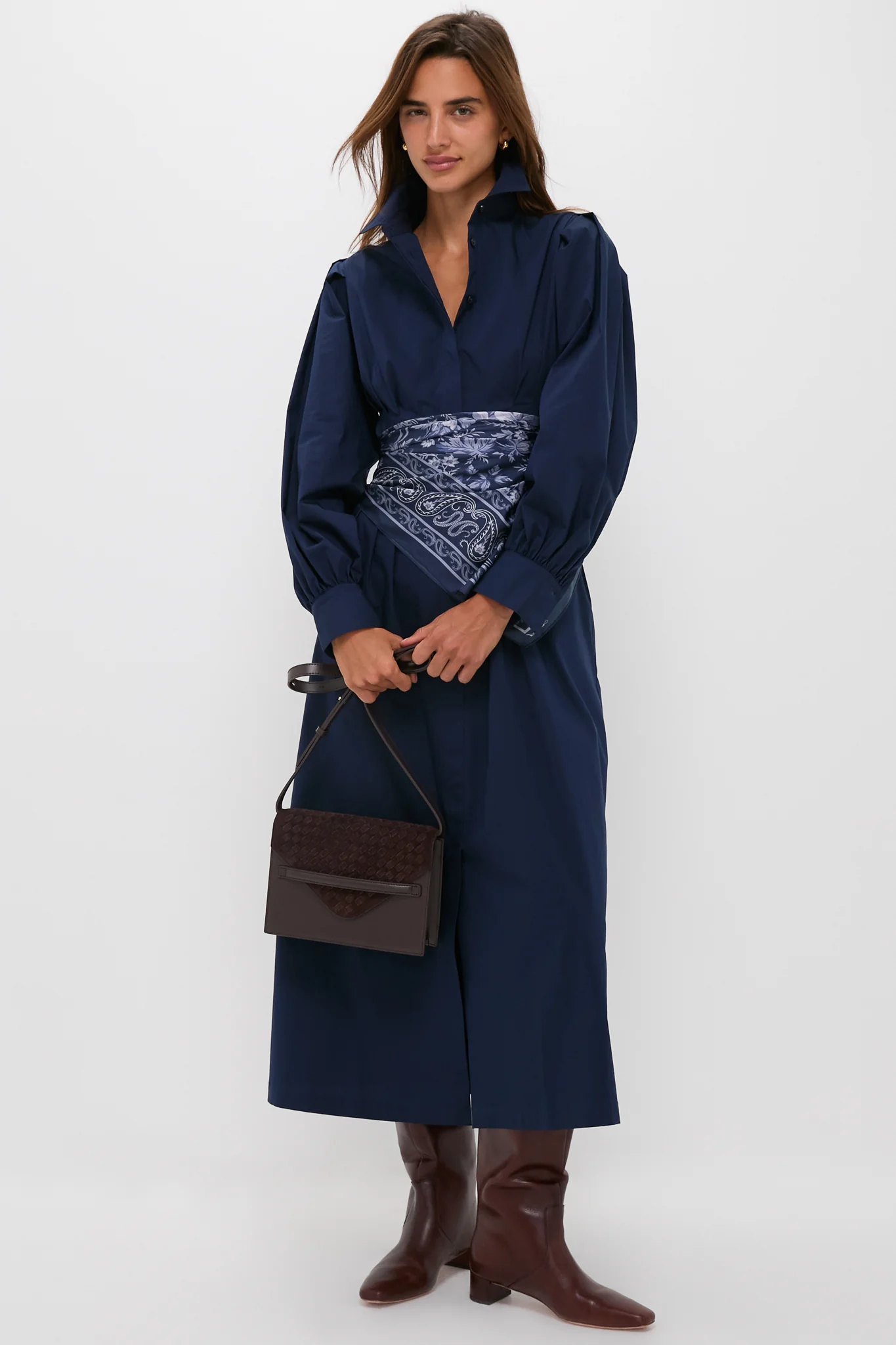 Navy Corinne Dress - Image 2