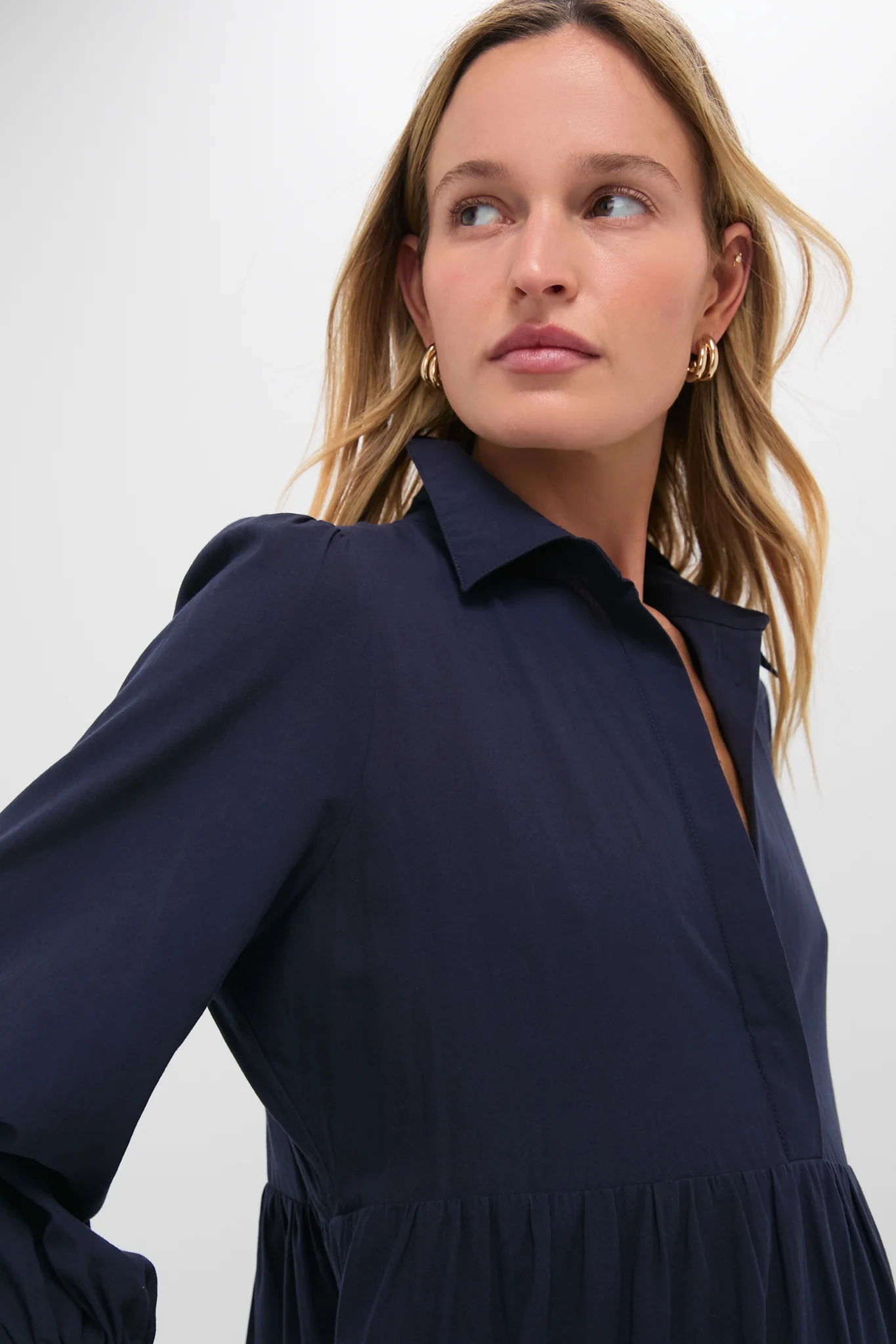 Navy Cotton Mabel Maxi Dress - Image 5