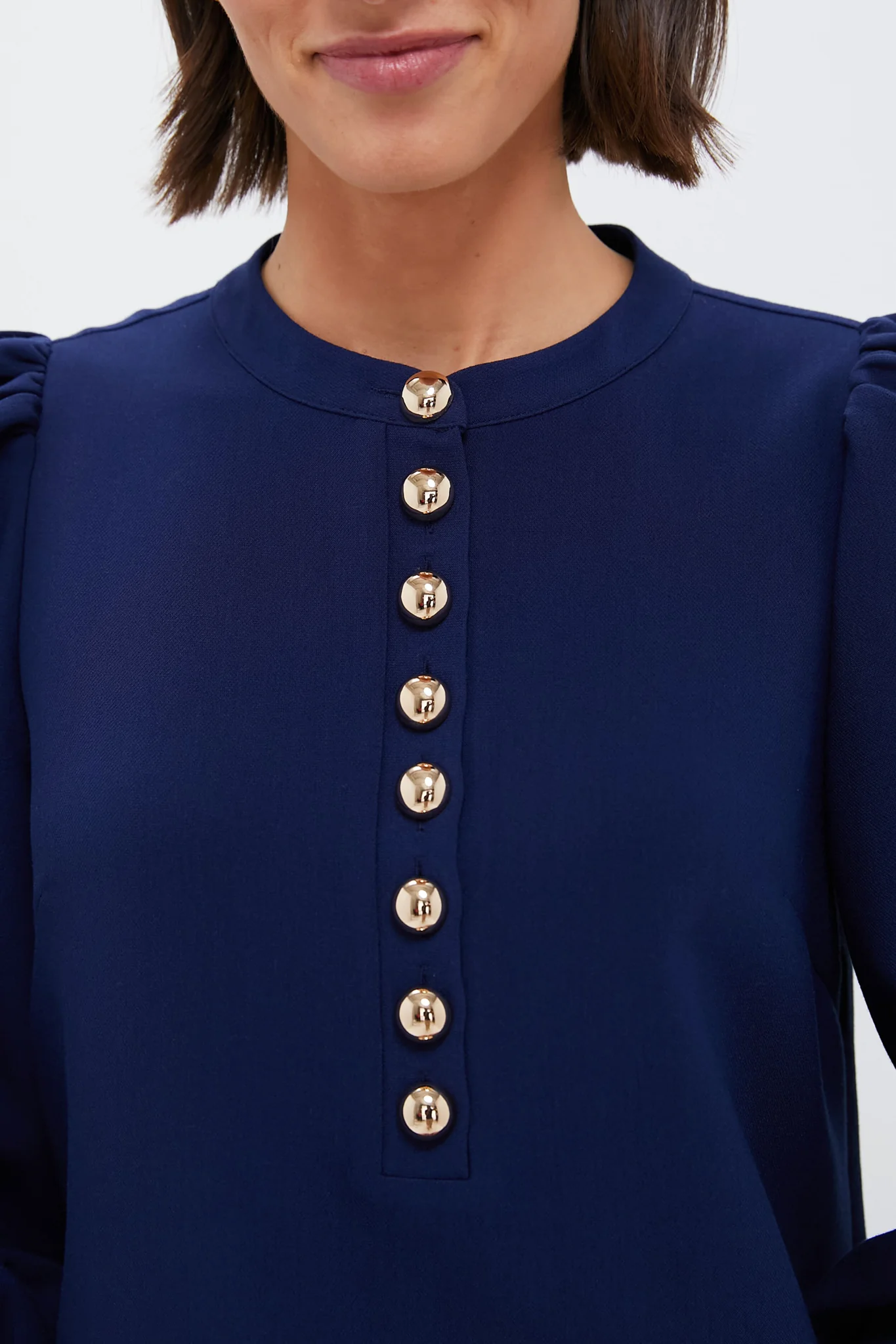 Navy Crepe Samantha Dress - Image 5