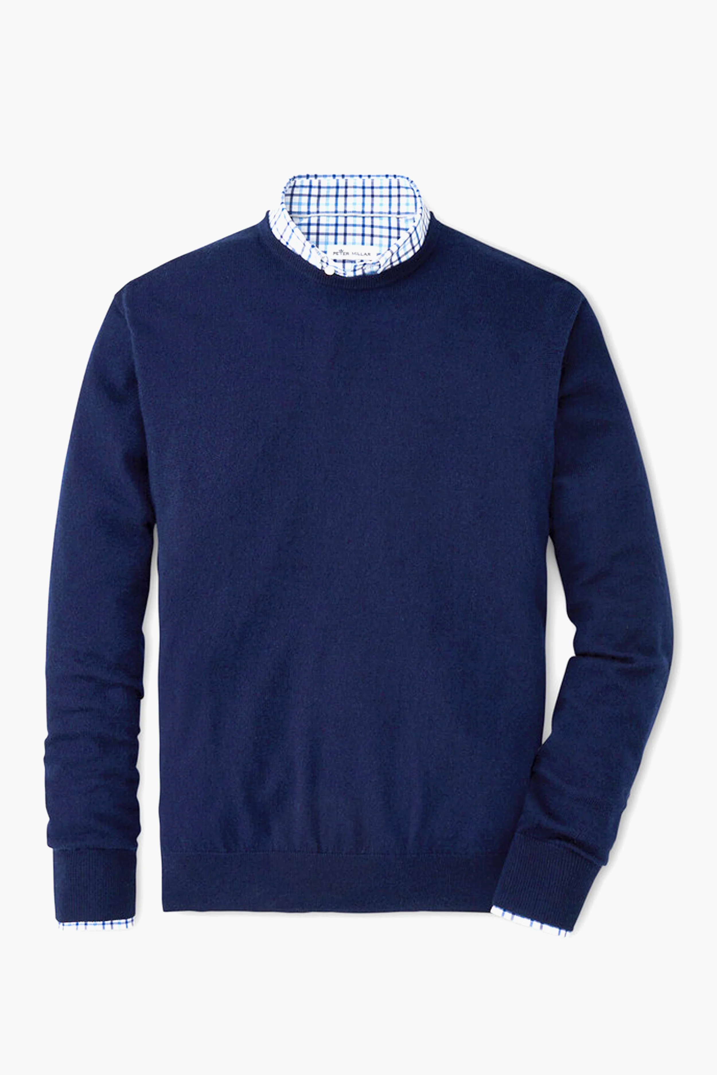 Navy Crown Soft Merino-Silk Crew - Image 5