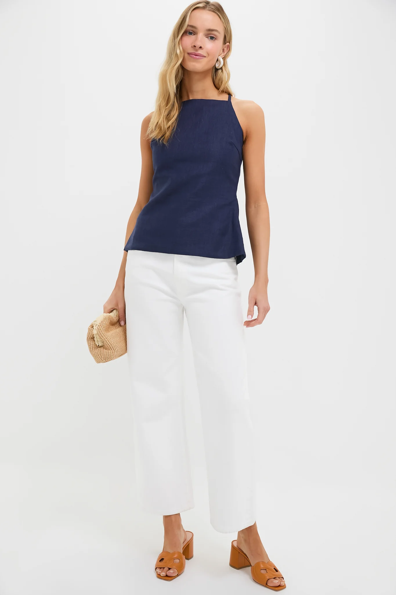 Navy Eline Apron Top - Image 2