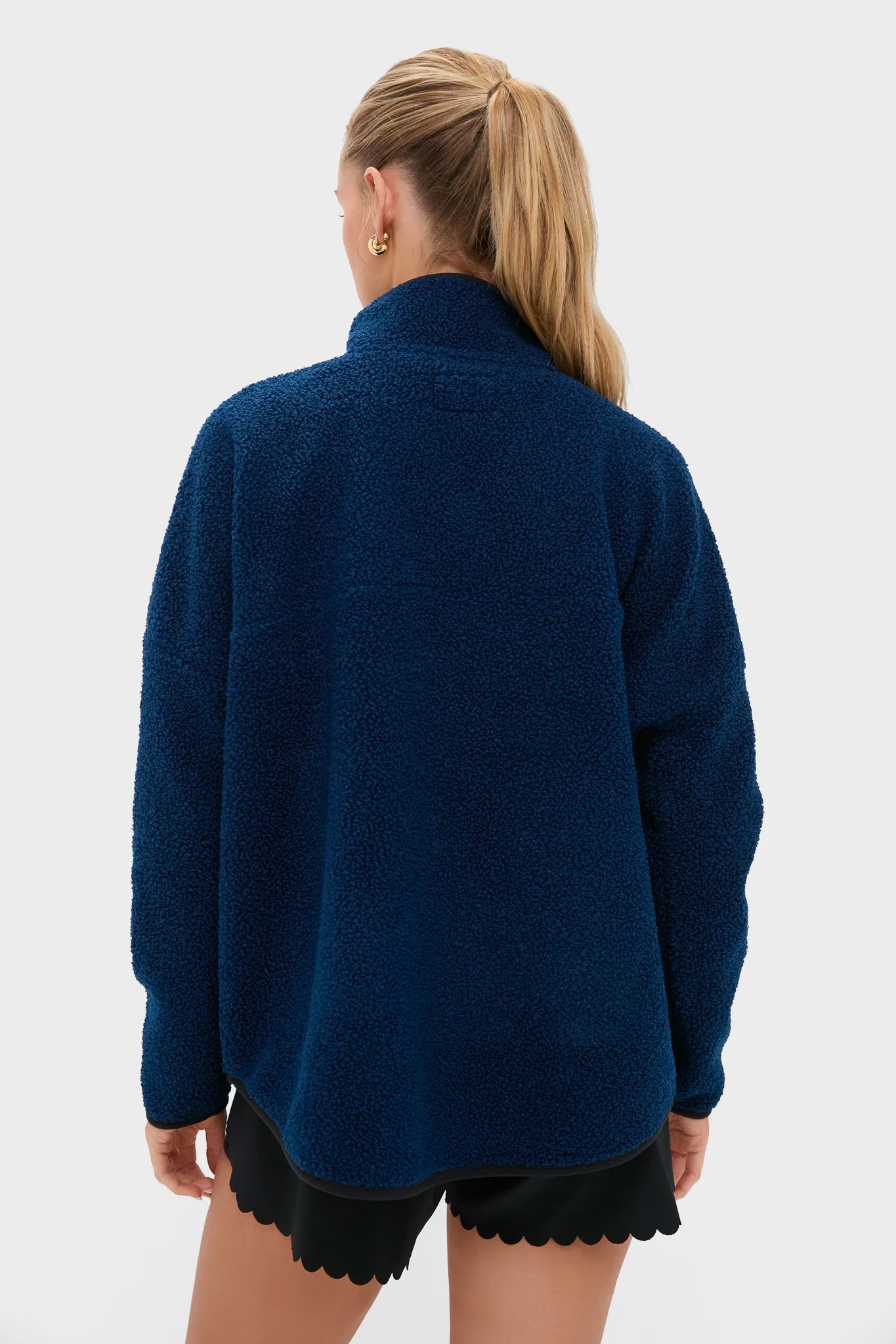 Navy Fleece Cady Quarter Zip - Image 4