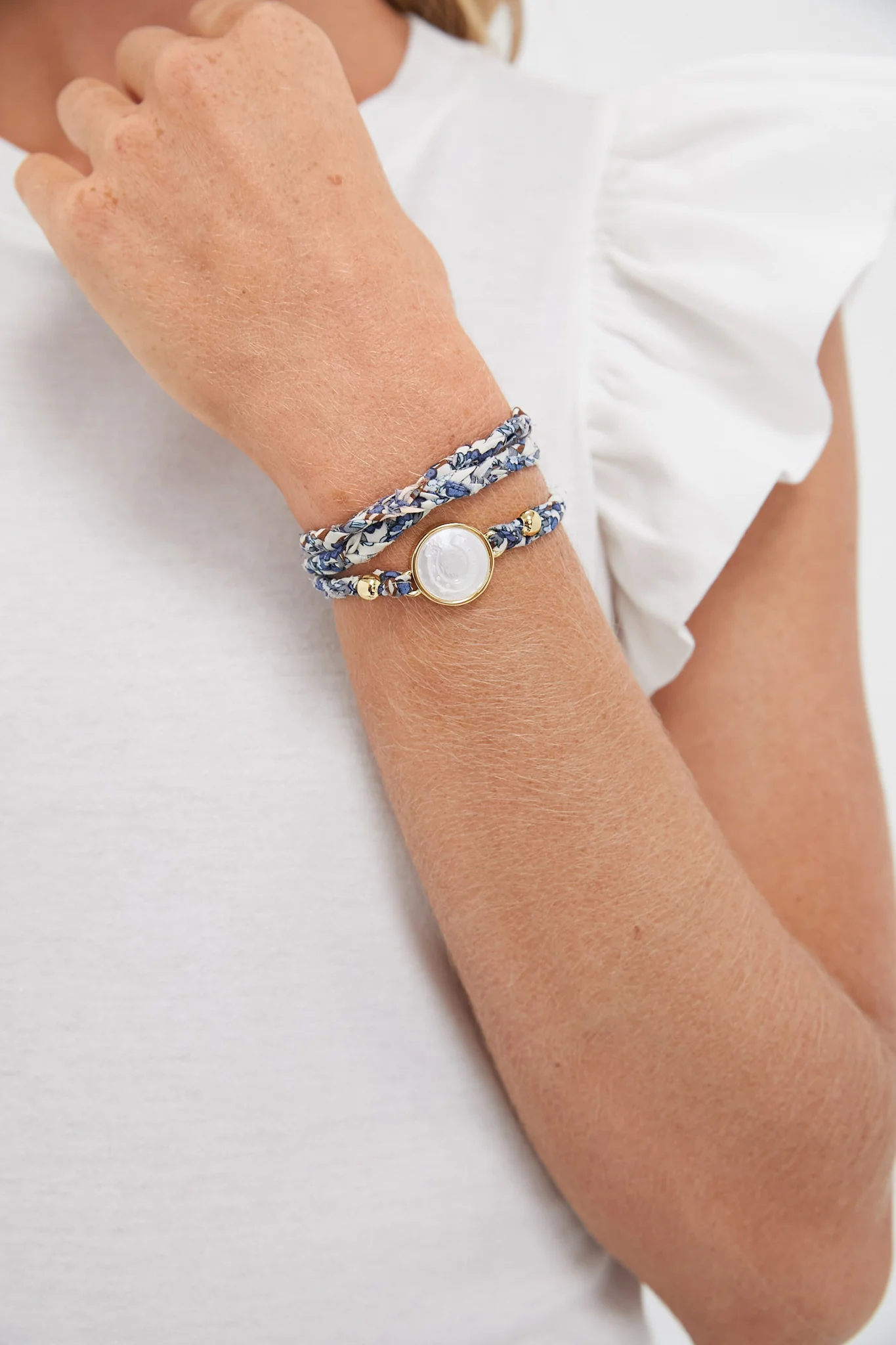 Navy Floral Liberty Wrap - Image 2