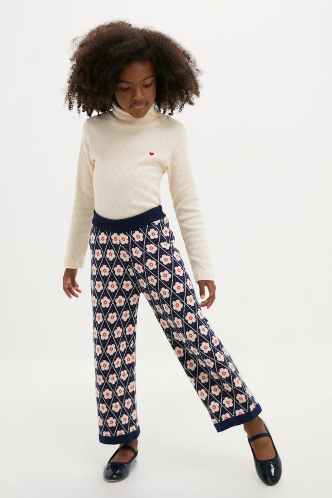 Navy Flower Mathilda Pants - Image 2