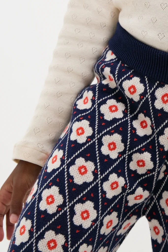 Navy Flower Mathilda Pants - Image 4