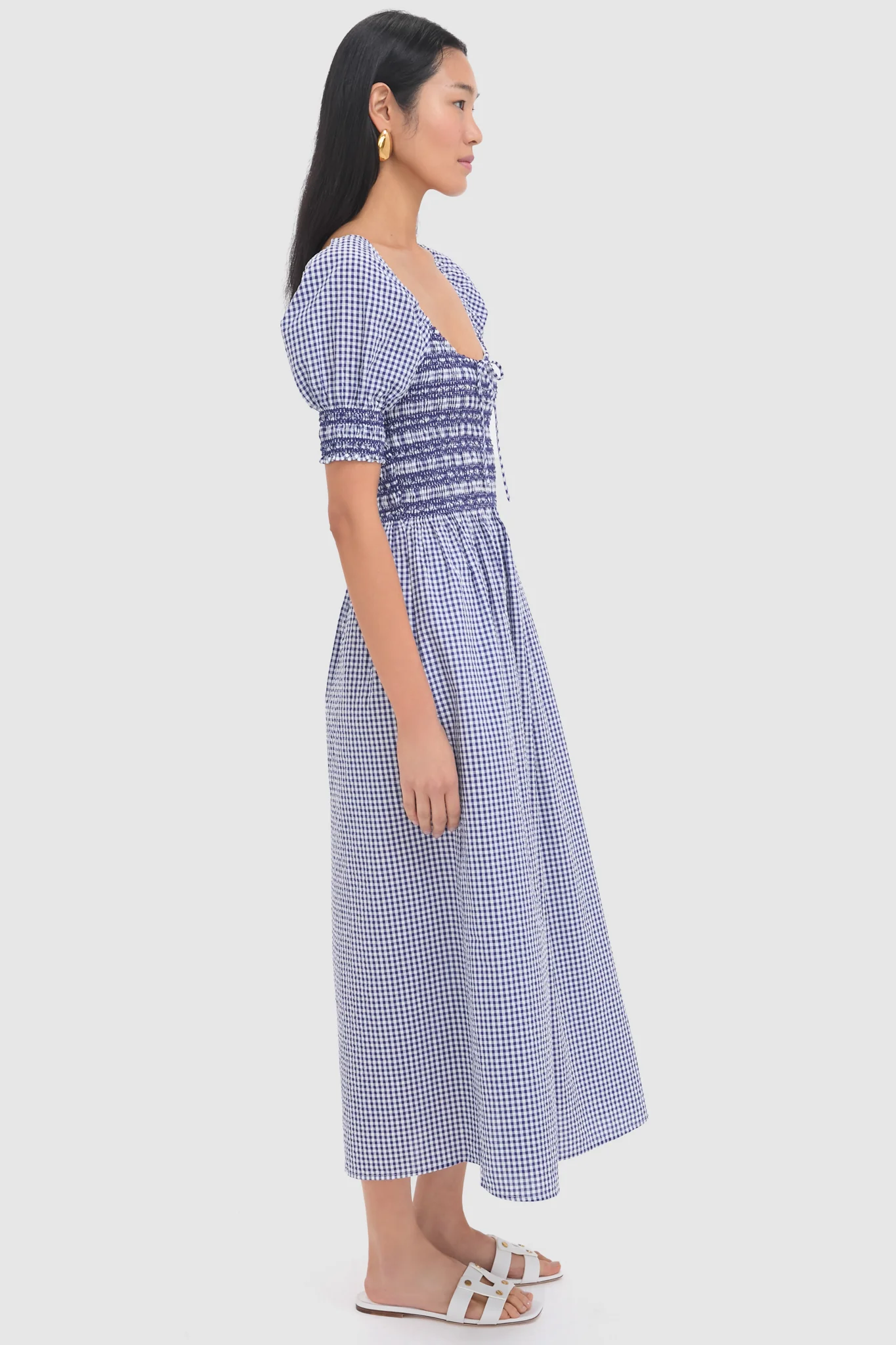 Navy Gingham Madeline Nap Dress - Image 3