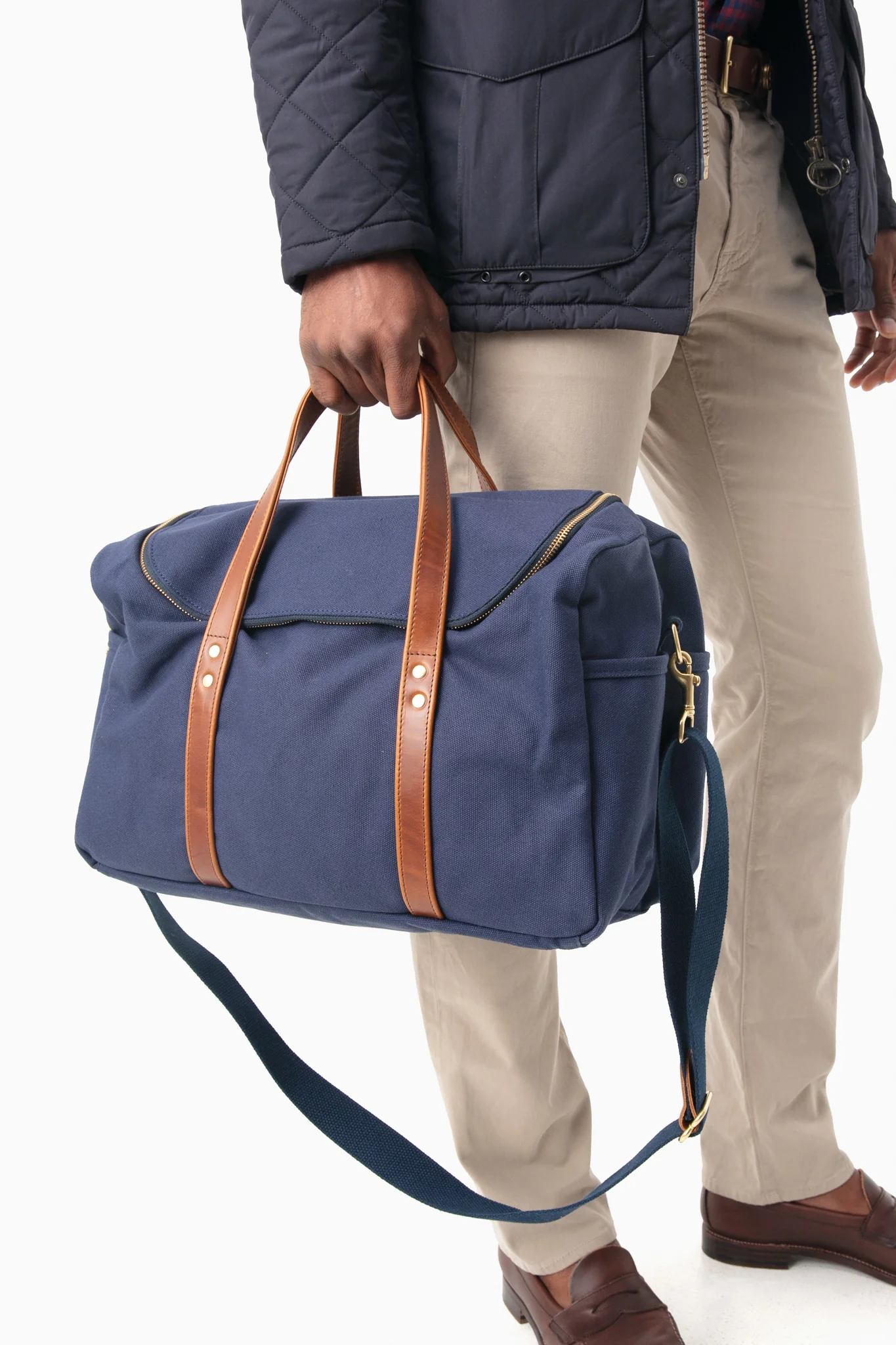 Navy Canvas Heritage Commuter Duffel - Image 6
