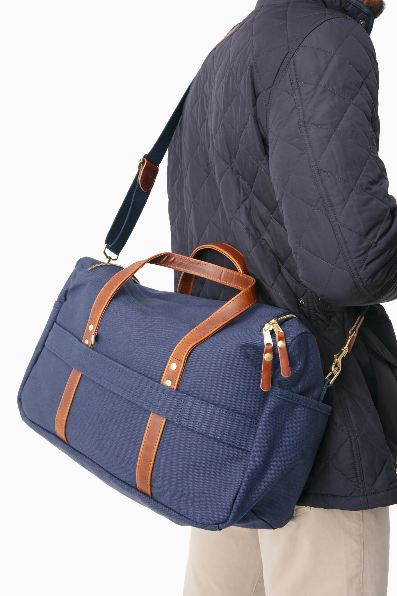 Navy Canvas Heritage Commuter Duffel - Image 7